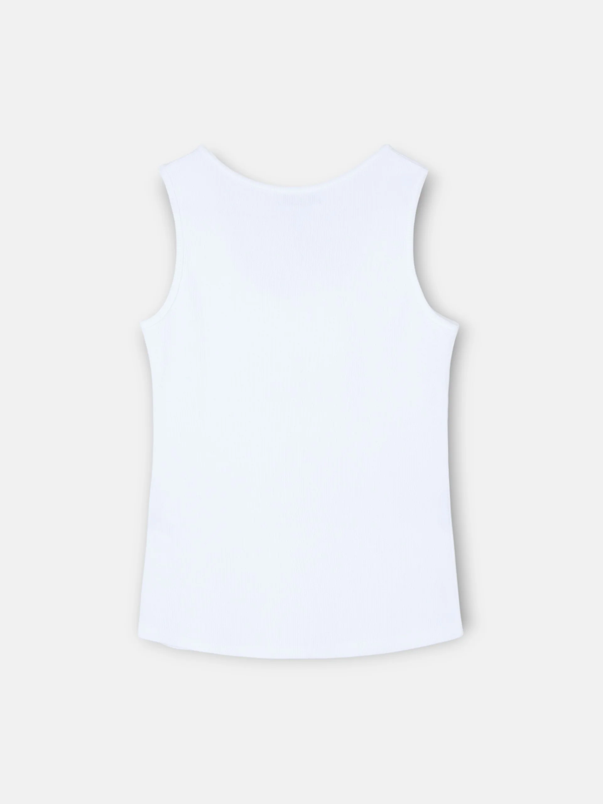 Camiseta woman tank silbon apliques blanca - Image 8