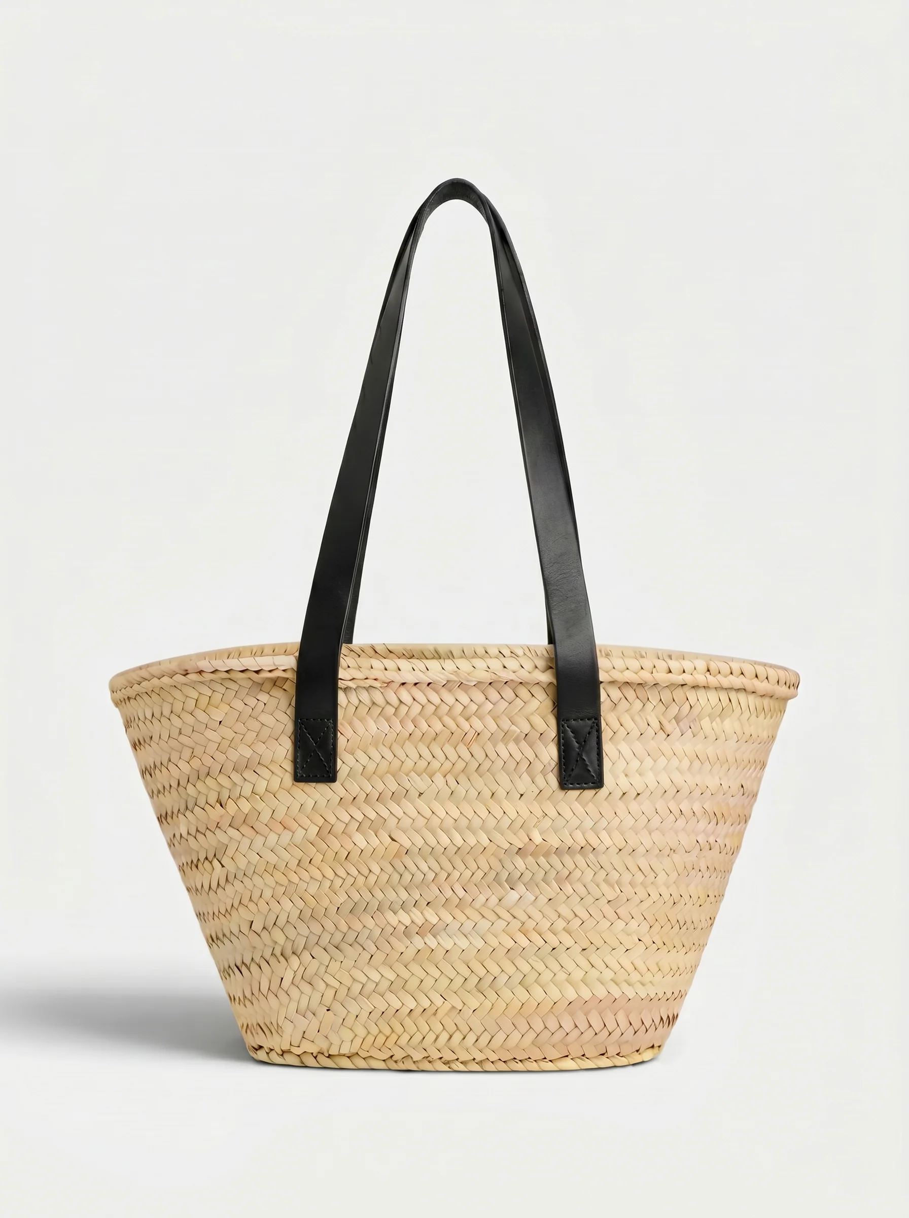 Capazo bolsillo piel negro - Image 3
