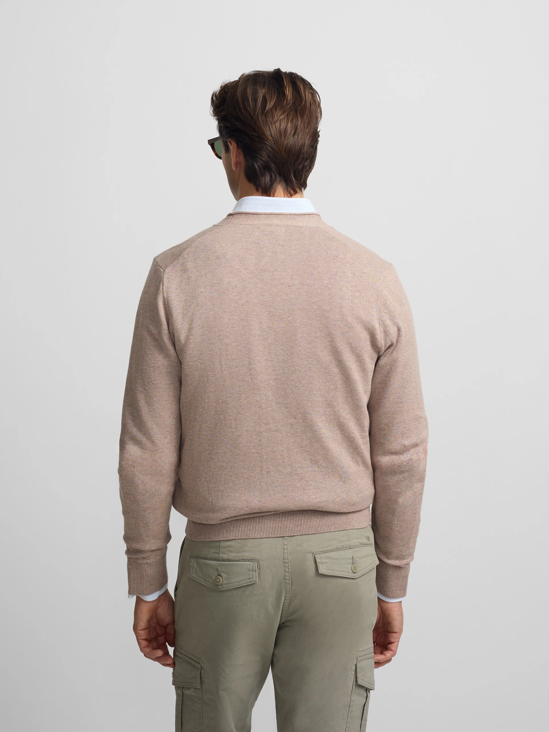 Cardigan botones beige medio - Image 3
