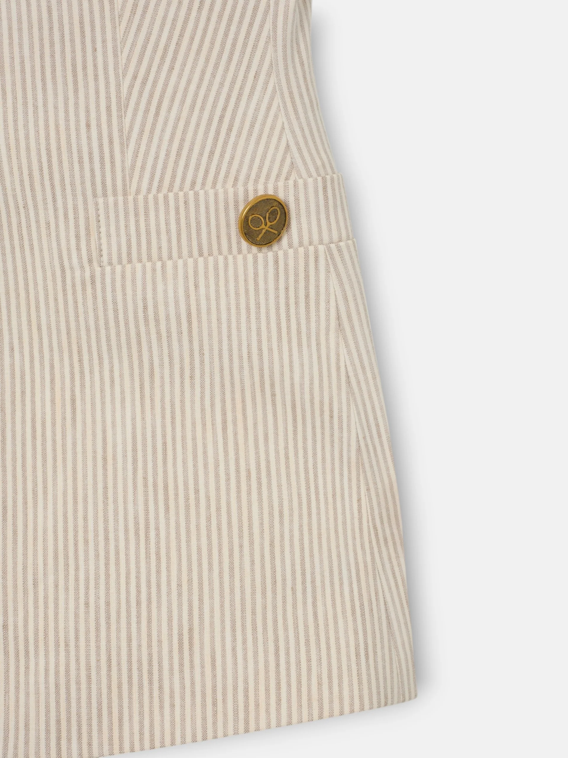 Chaleco botones rayas beige - Image 7