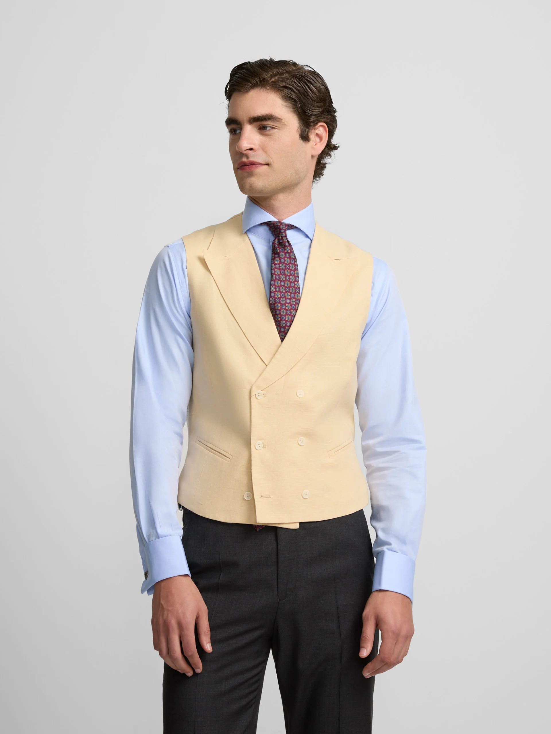 Chaleco chaque clasico camel - Image 3