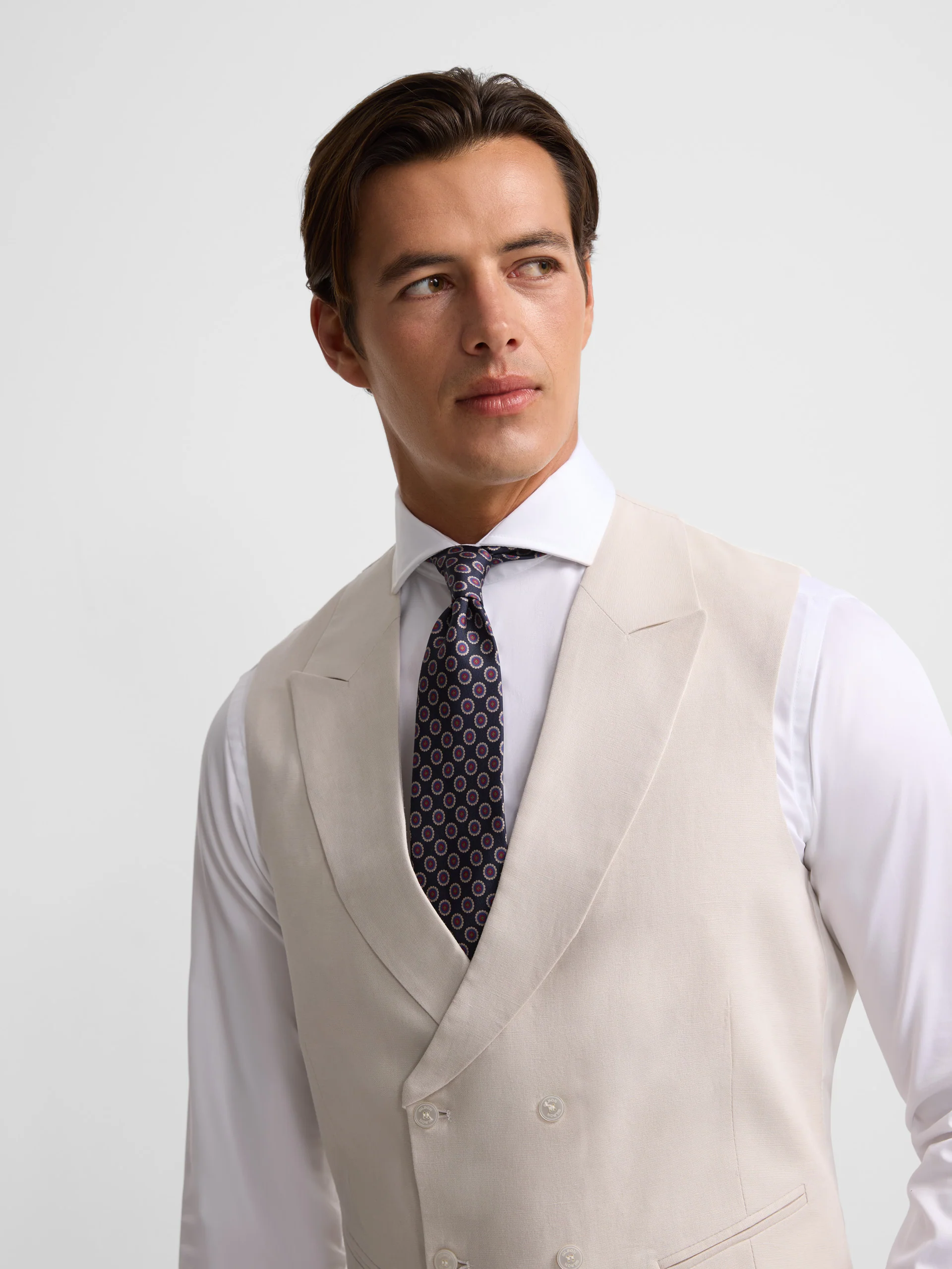Chaleco chaque clasico gris perla - Image 3