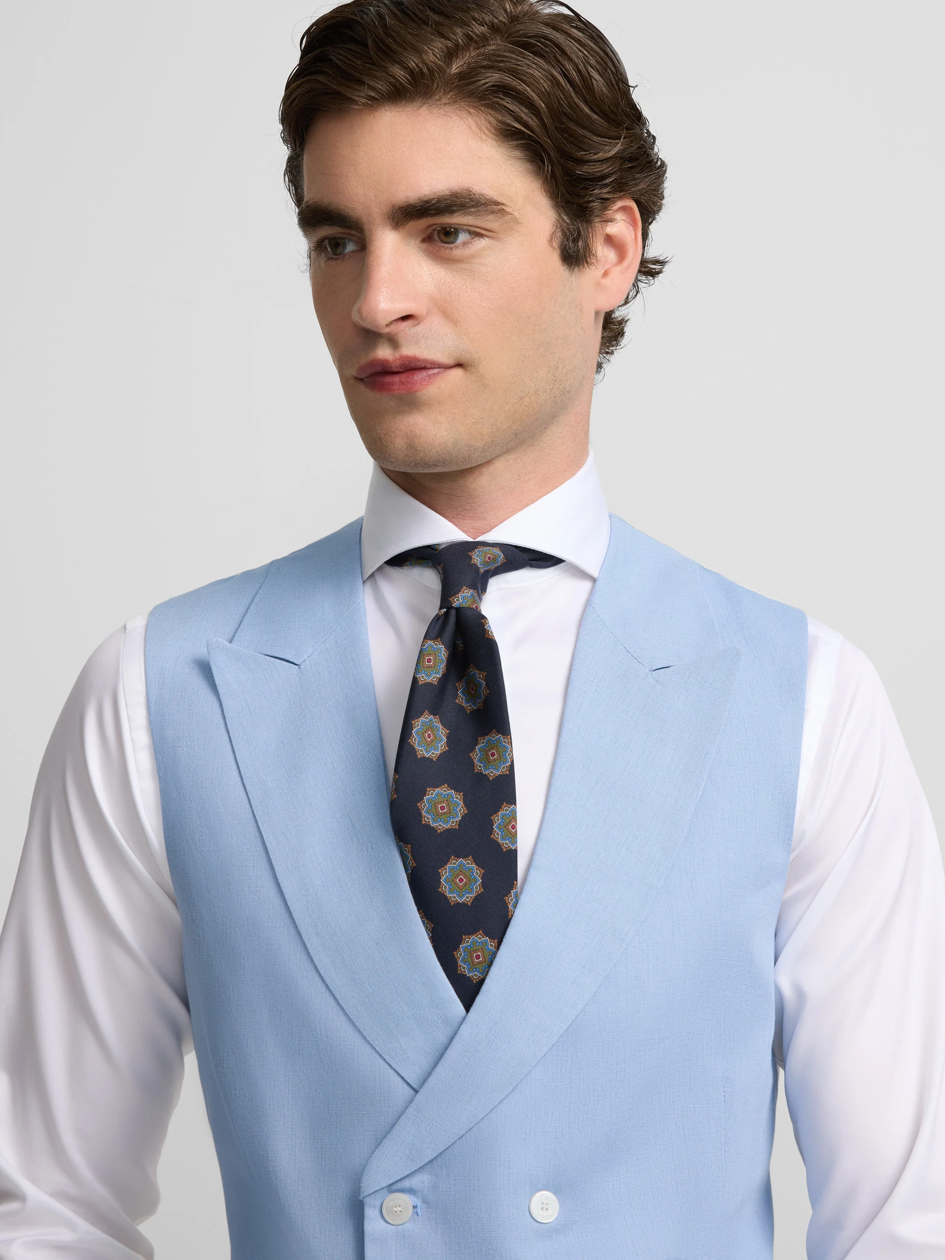 Chaleco chaque cuello clasico azafata - Image 3