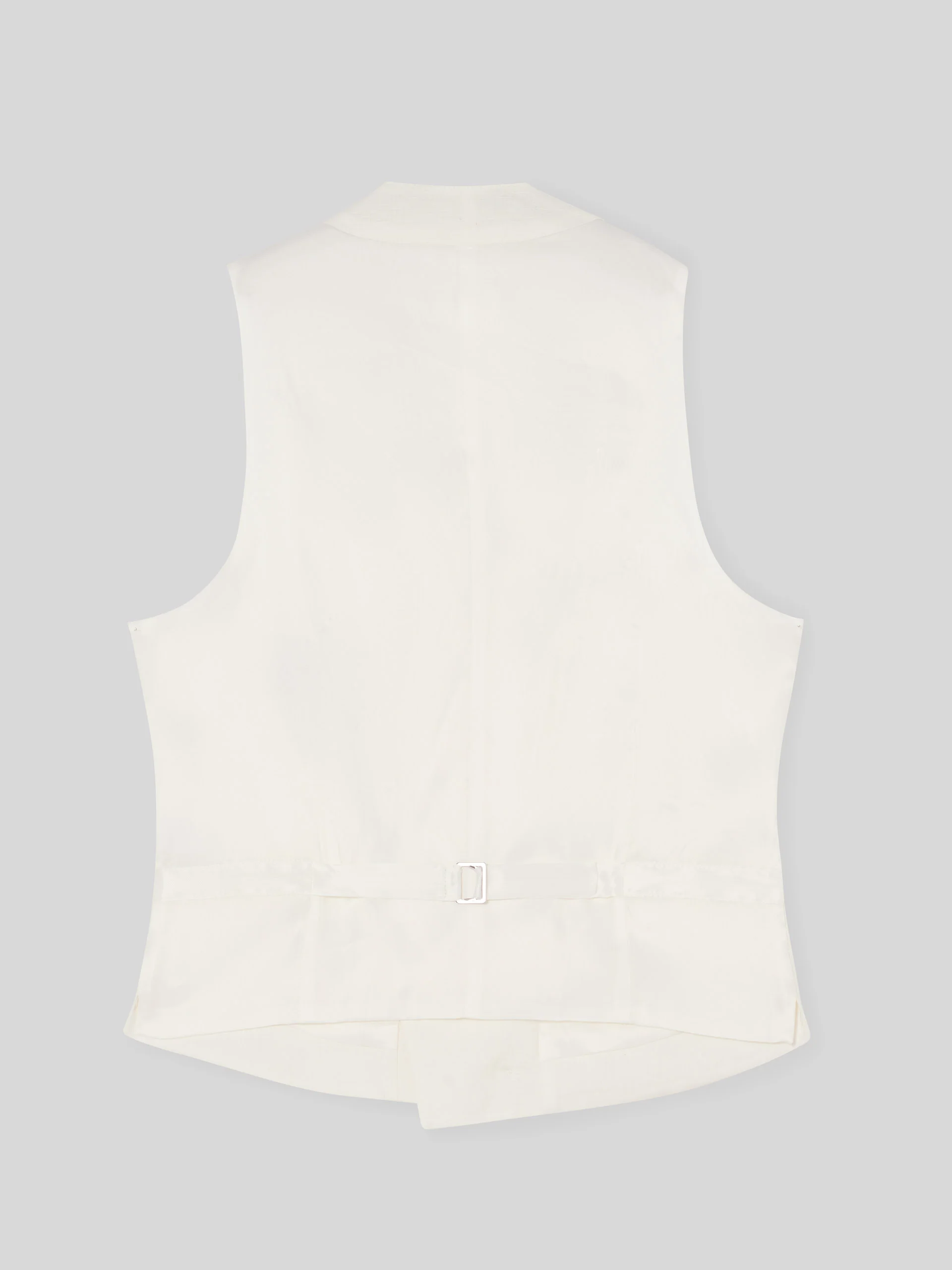 Chaleco chaque cuello redondo blanco roto - Image 7