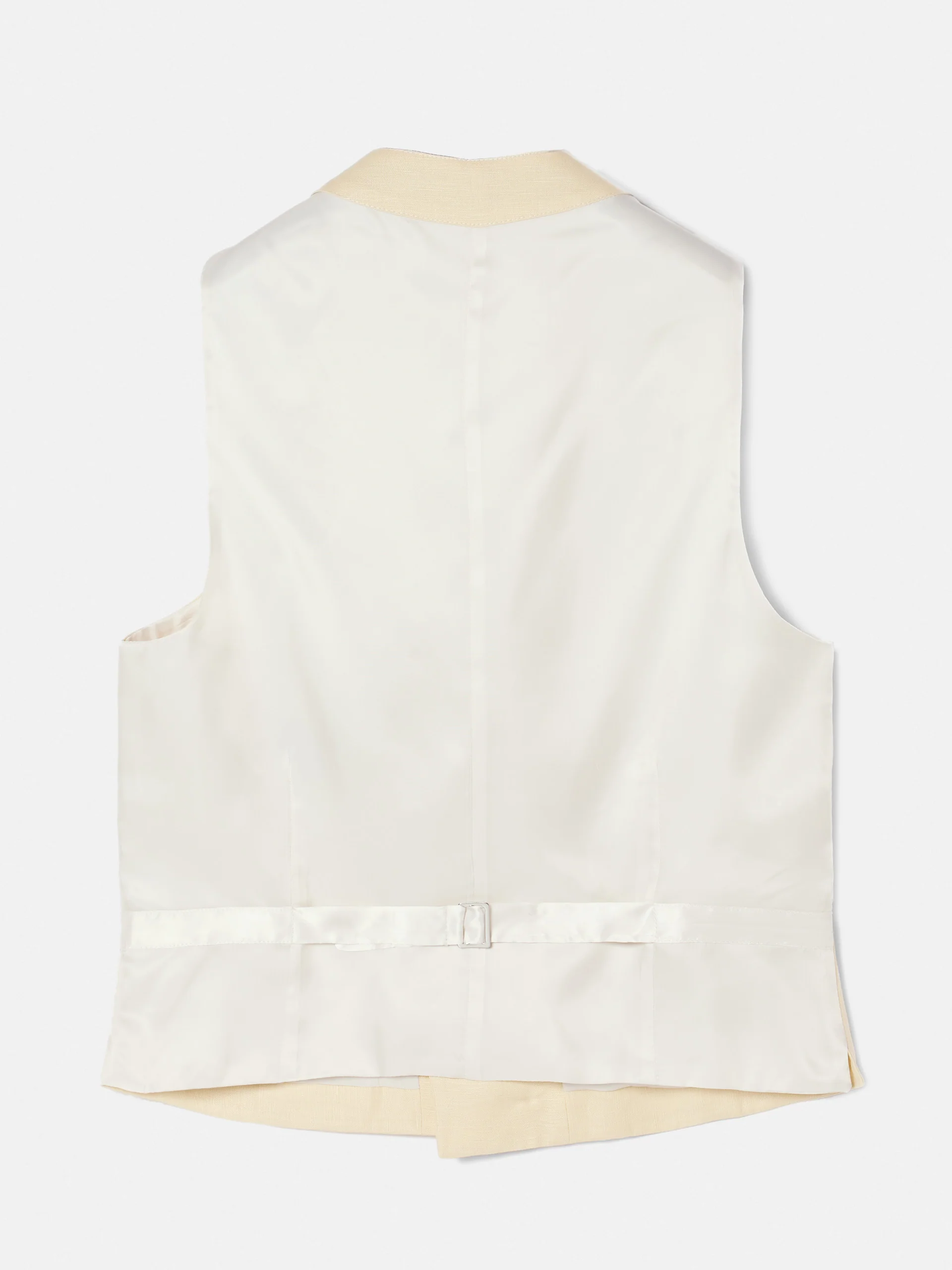 Chaleco chaque cuello redondo camel - Image 5
