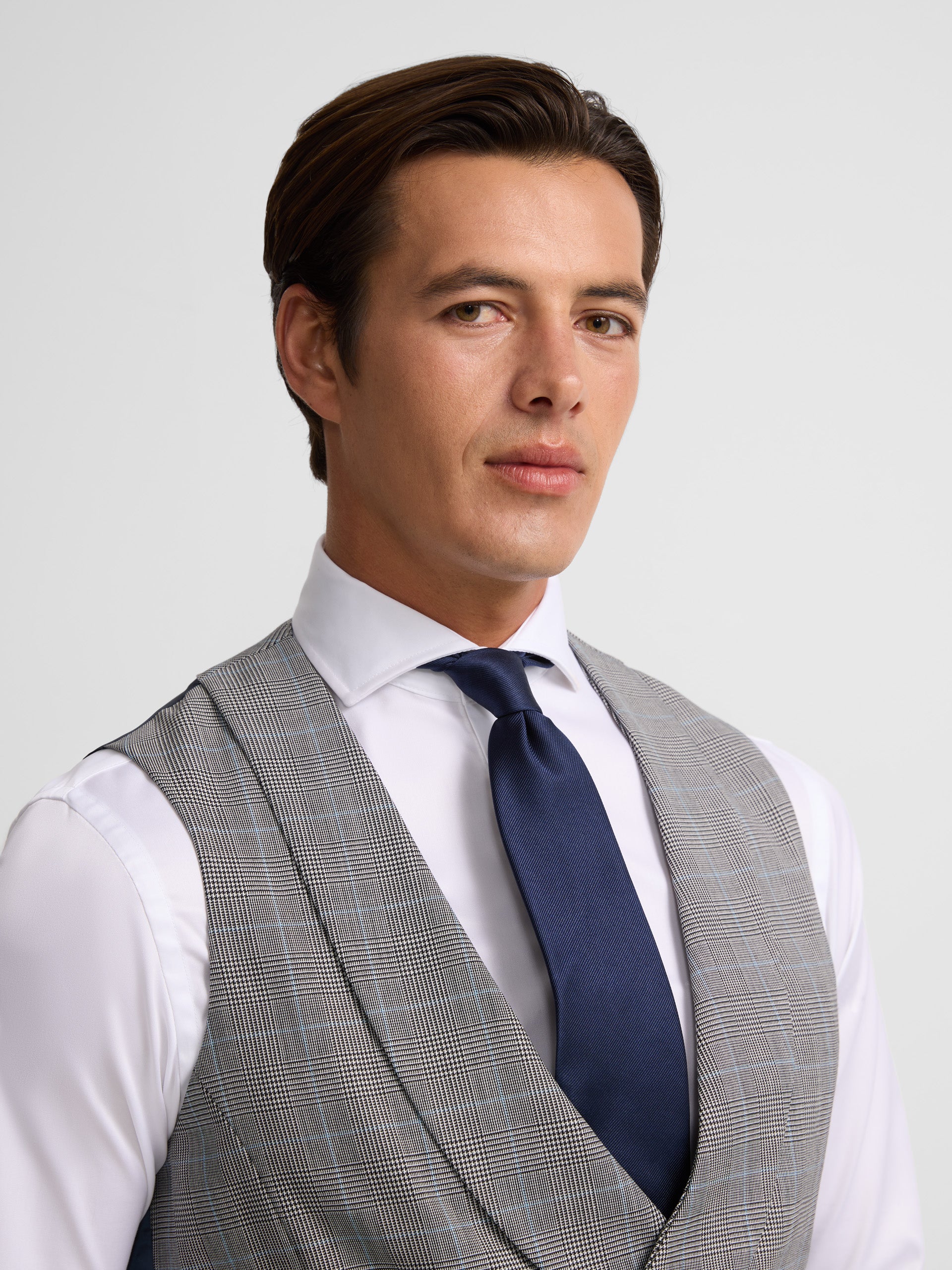Chaleco chaque silbon principe de gales gris - Image 3
