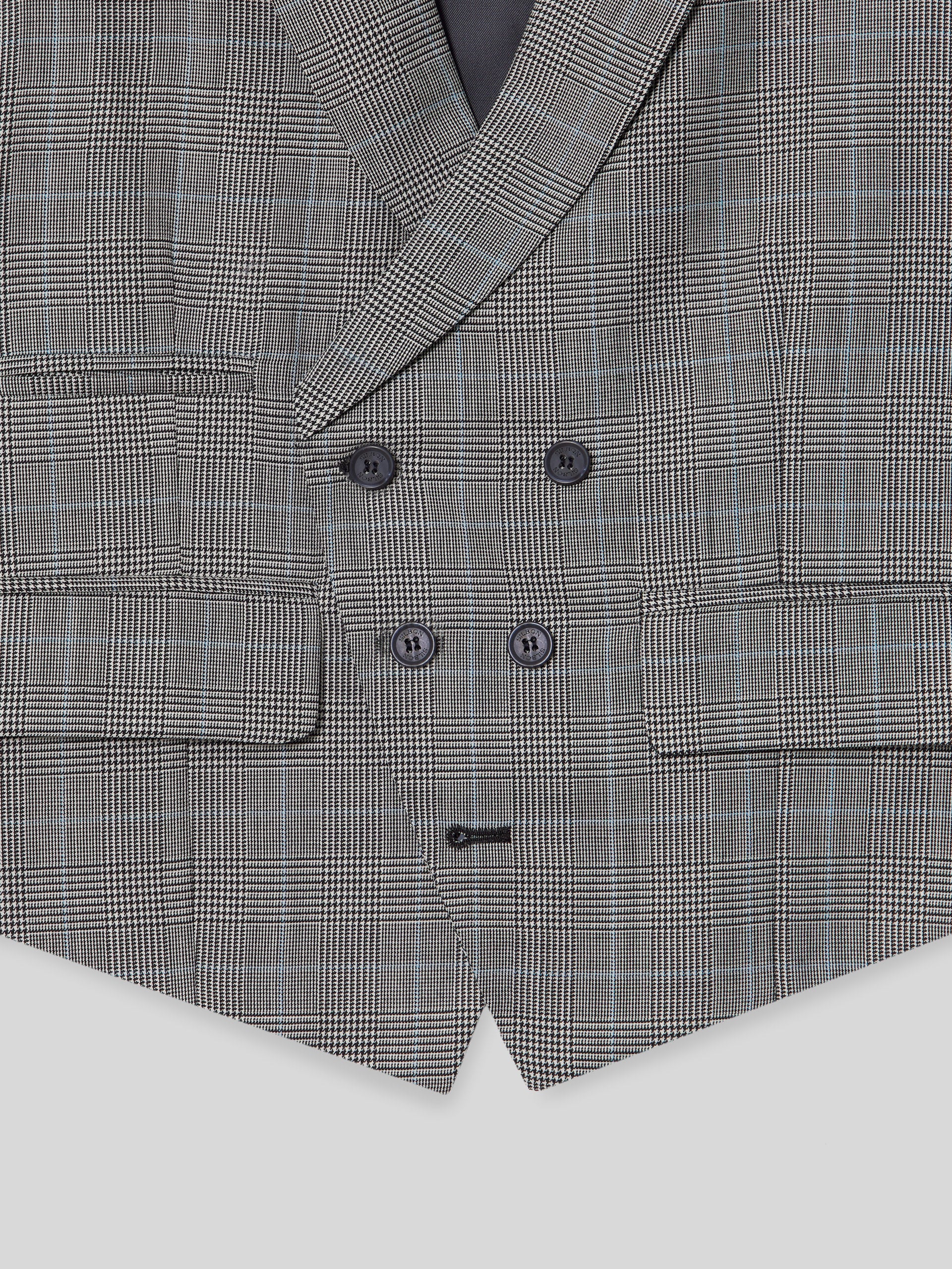 Chaleco chaque tailoring principe de gales gris - Image 2