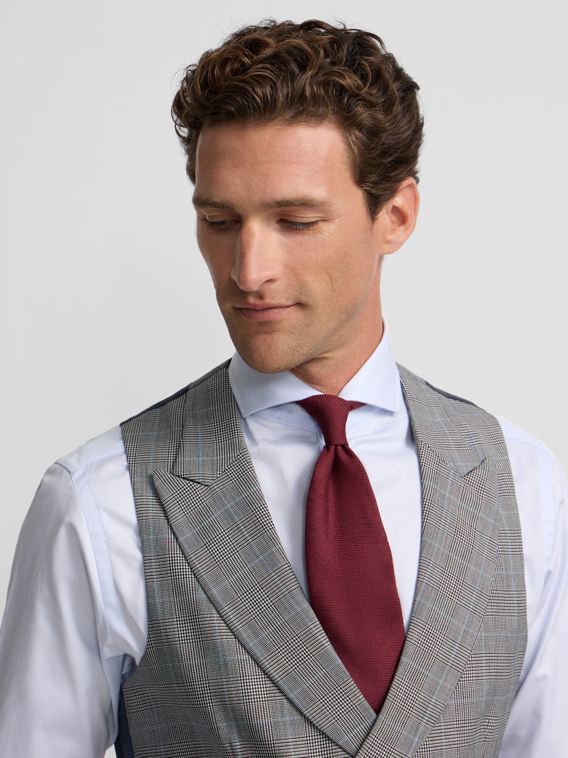 Chaleco chaque tailoring principe de gales gris - Image 3