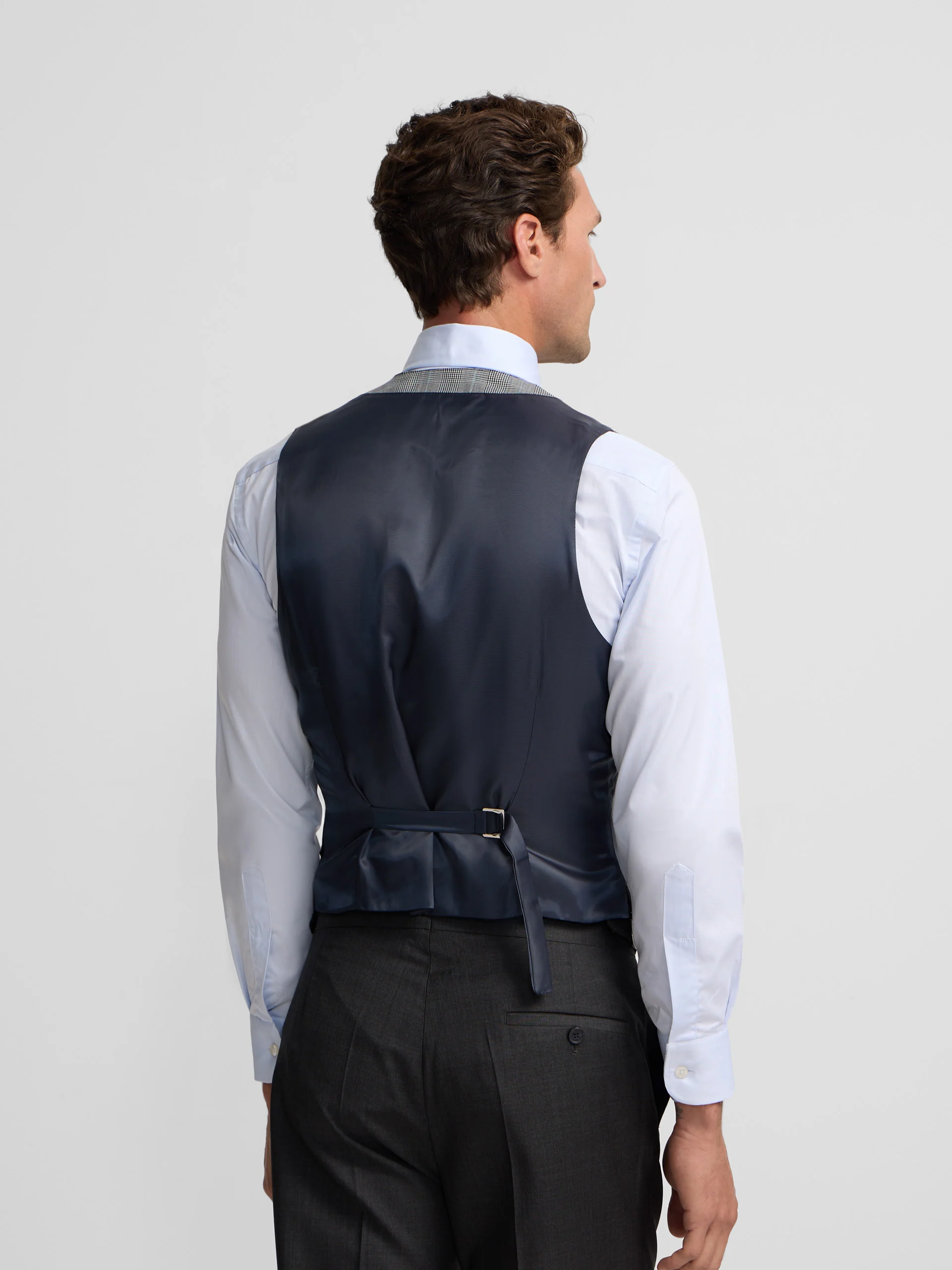 Chaleco chaque tailoring principe de gales gris - Image 4