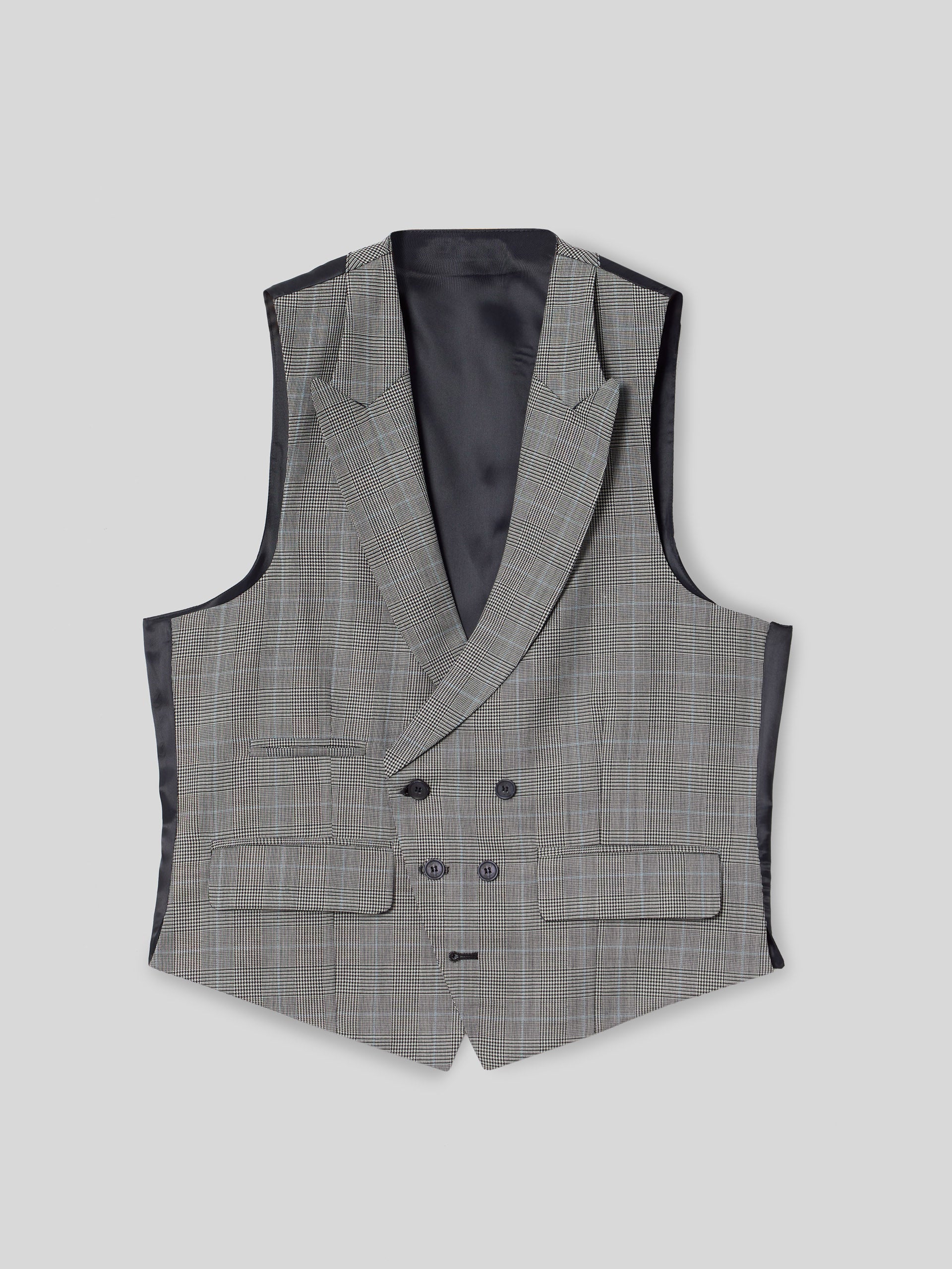 Chaleco chaque tailoring principe de gales gris - Image 5