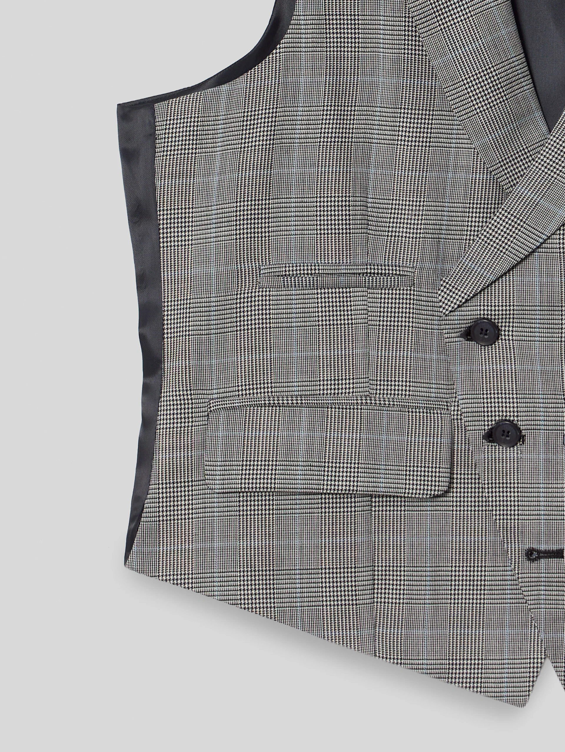Chaleco chaque tailoring principe de gales gris - Image 7