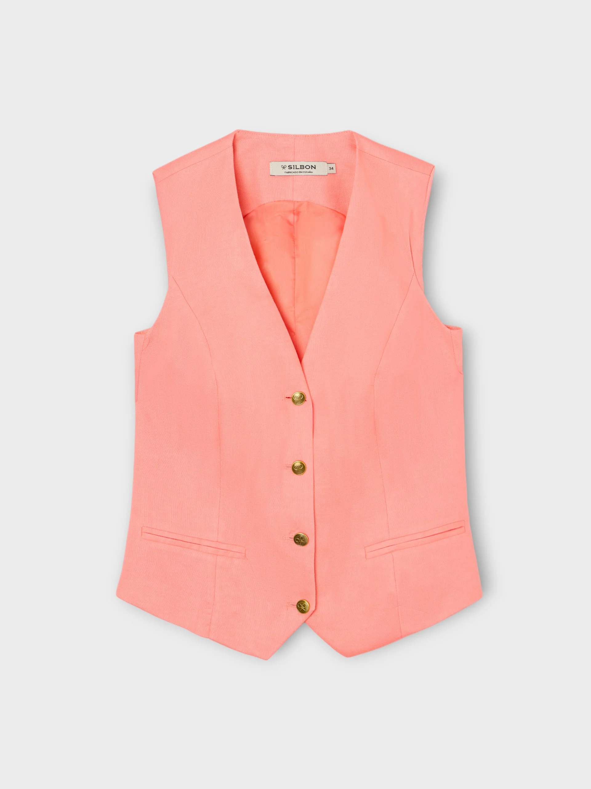 Chaleco clasico coral - Image 3