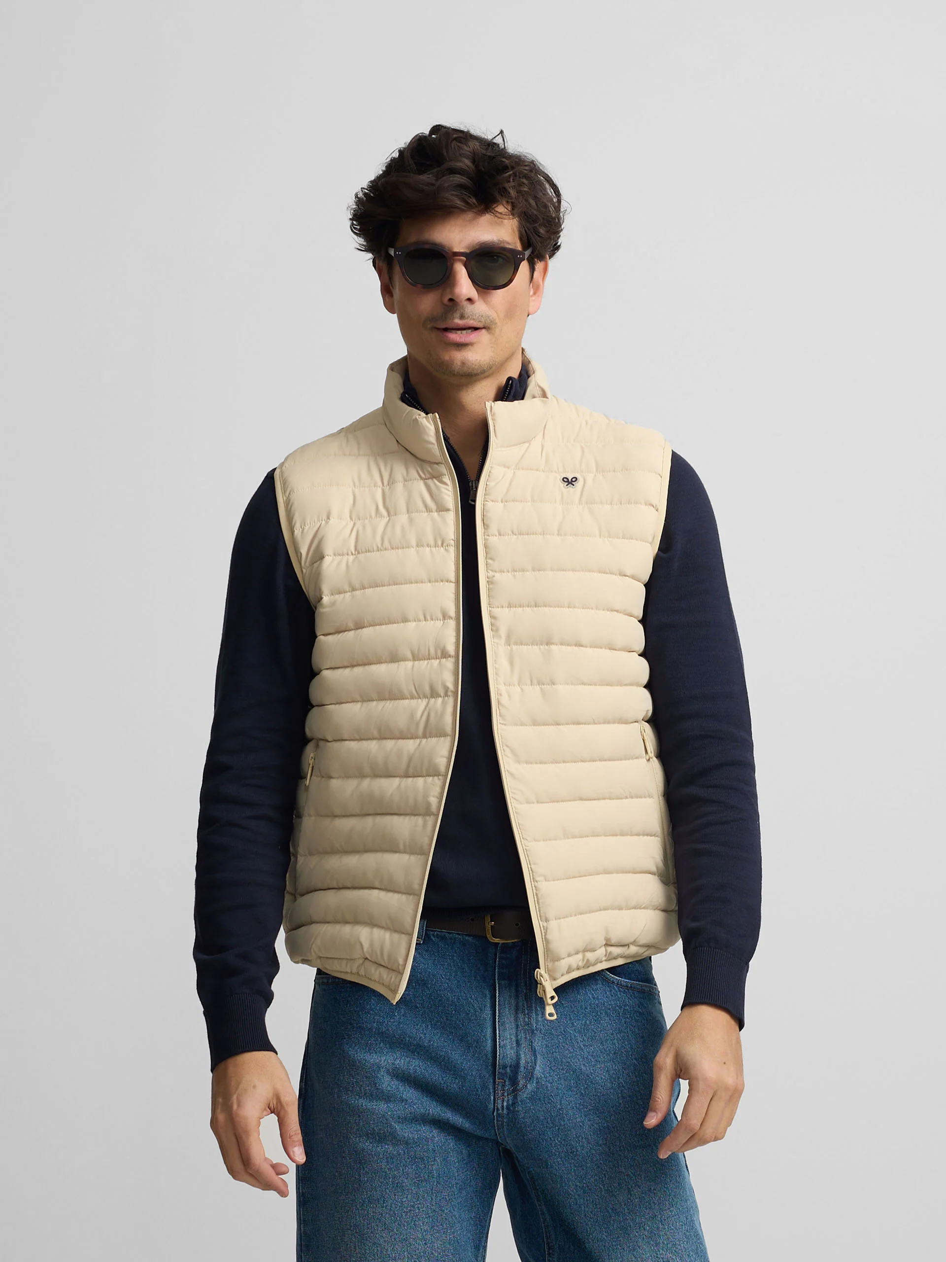 Chaleco padded beige claro - Image 6