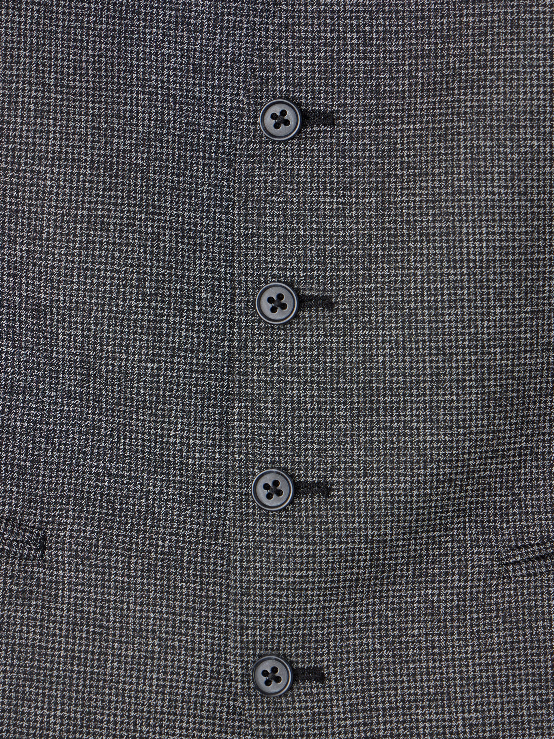 Chaleco recto traje pata de gallo gris - Image 6