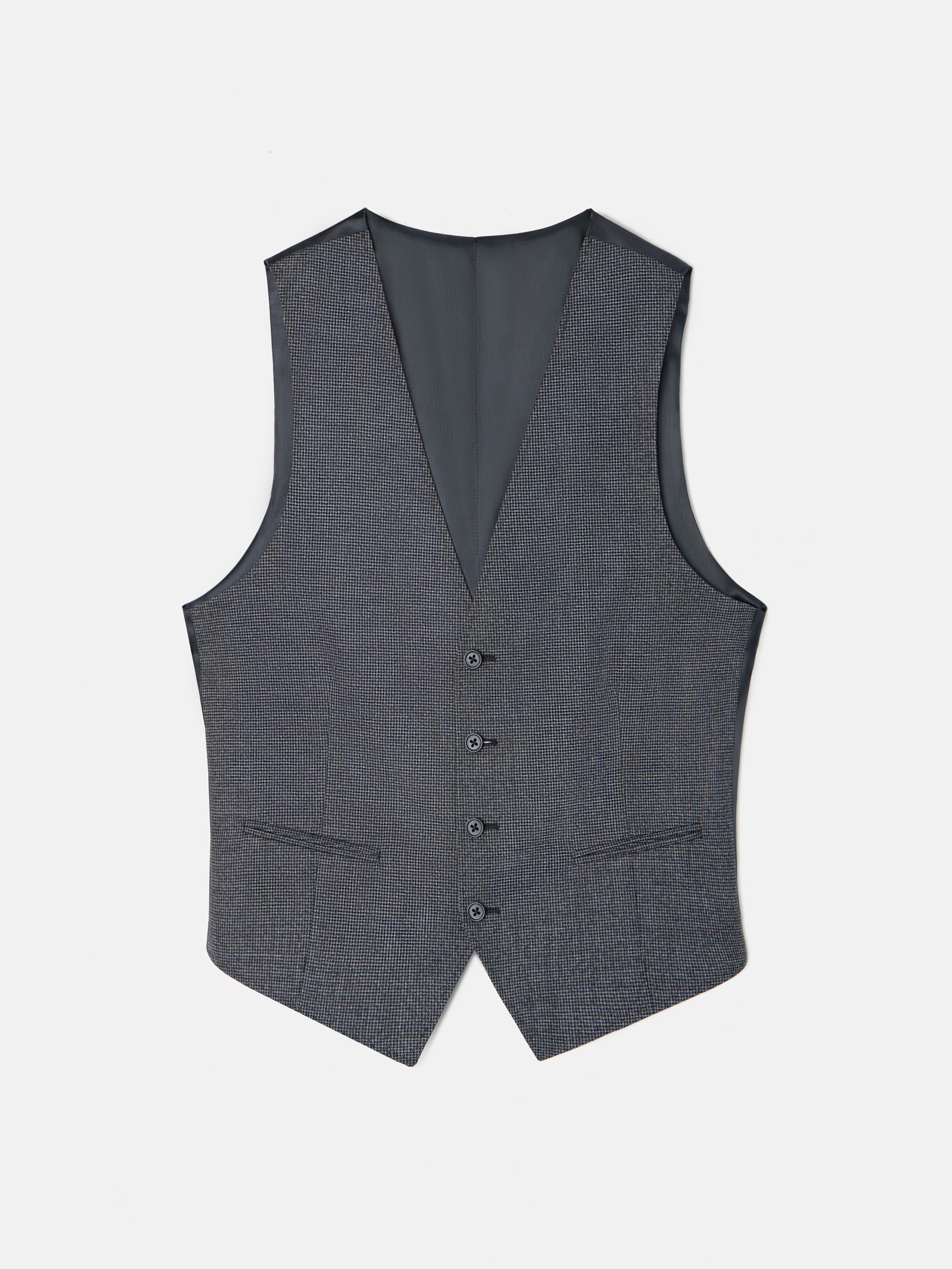 Chaleco recto traje pata de gallo gris - Image 7