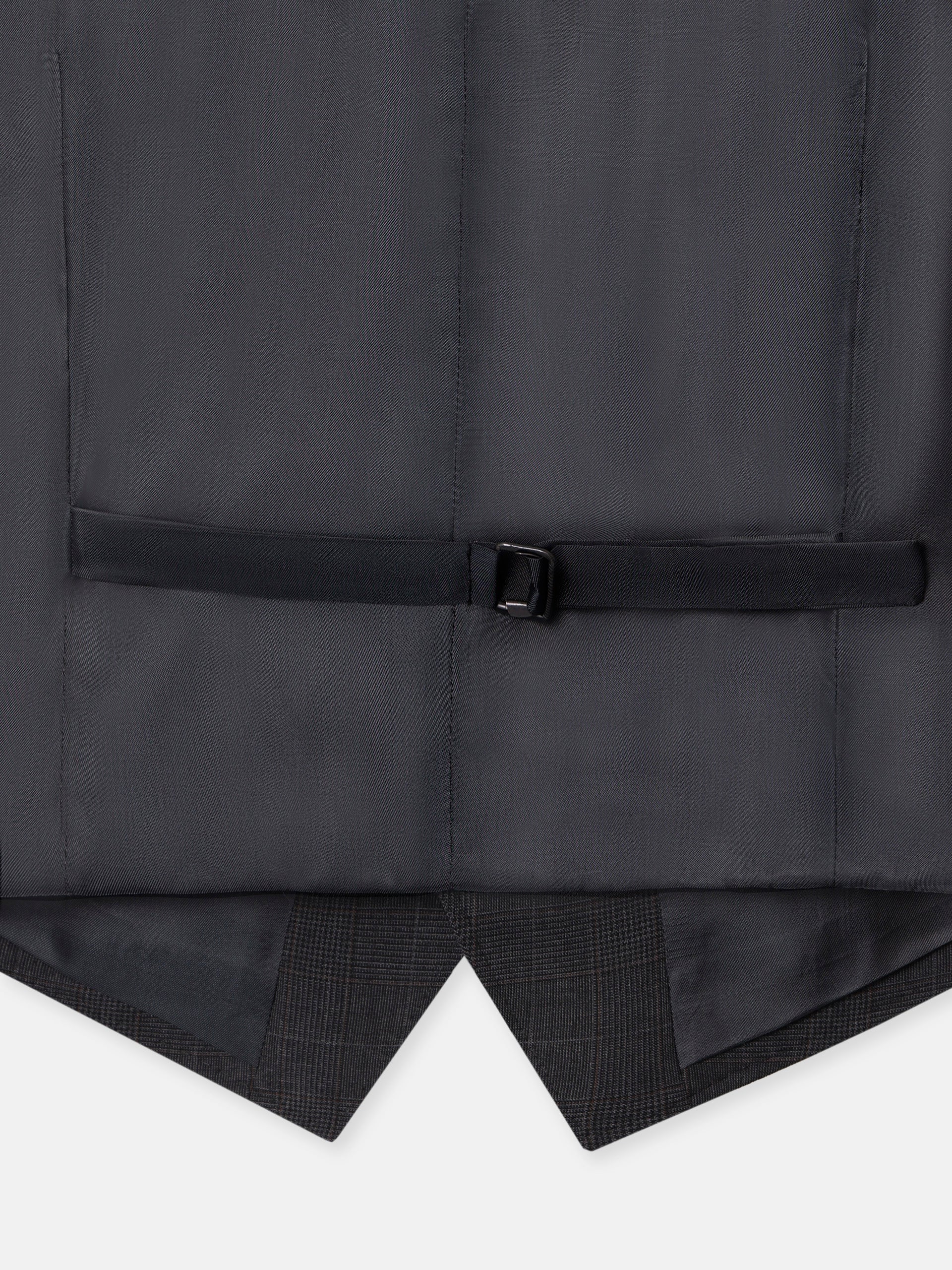 Chaleco traje principe de gales gris - Image 7