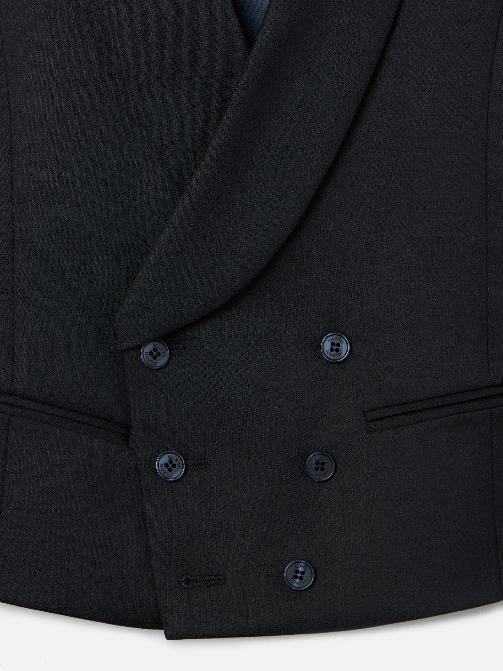 Chaleco vestir stretch cuello redondo negro - Image 2