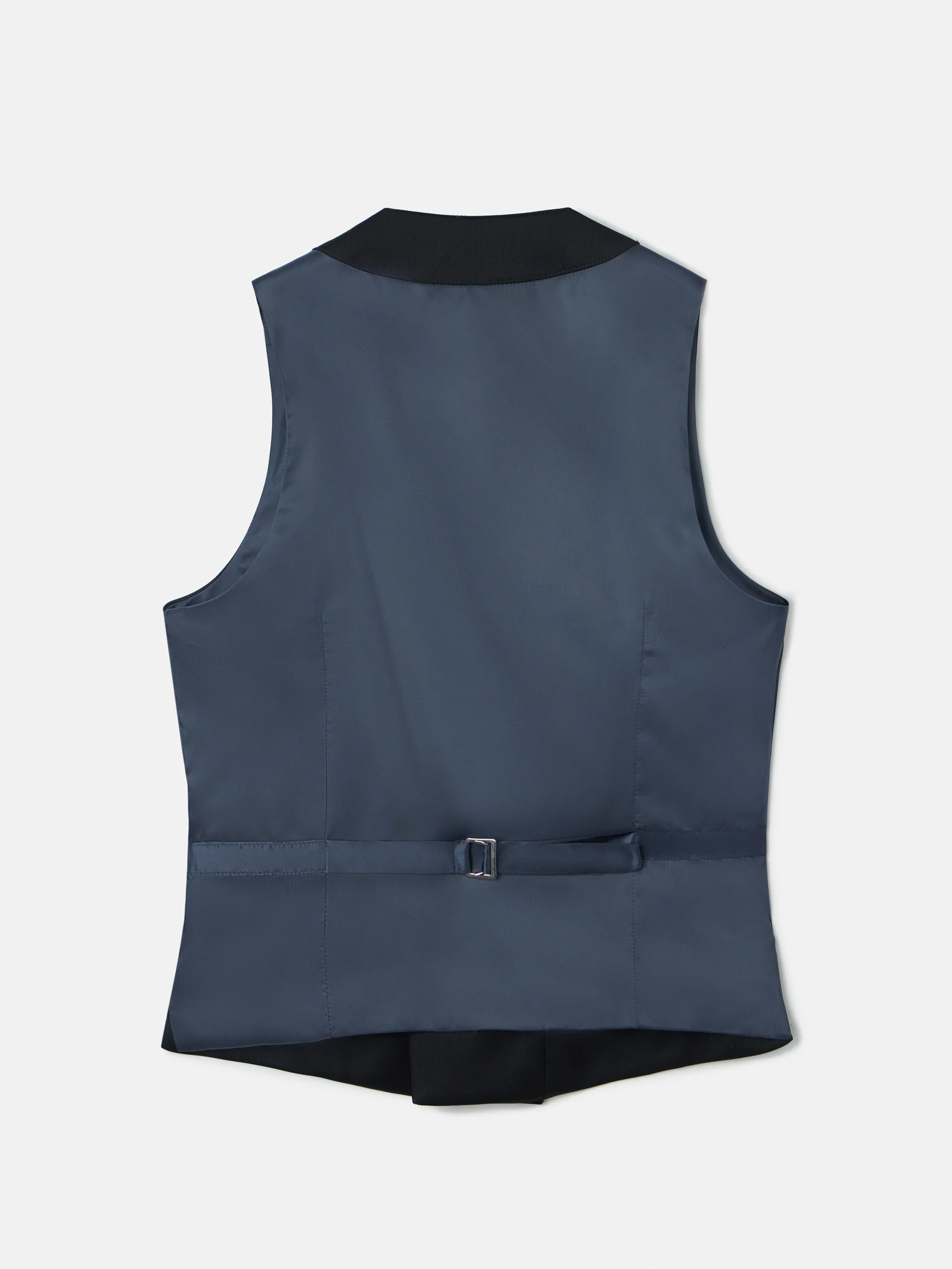 Chaleco vestir stretch cuello redondo negro - Image 7