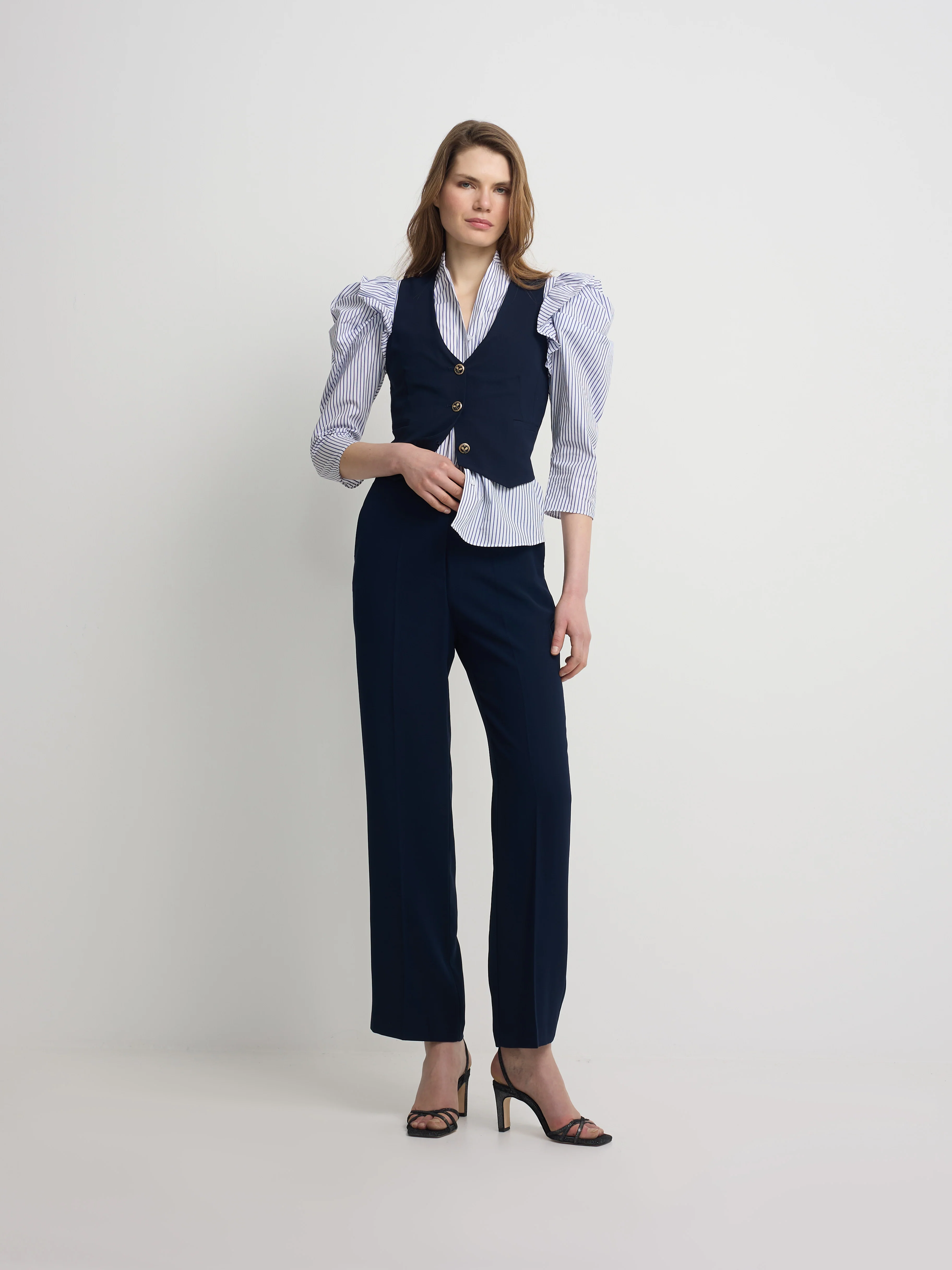 Chaleco woman clasico azul marino - Image 4