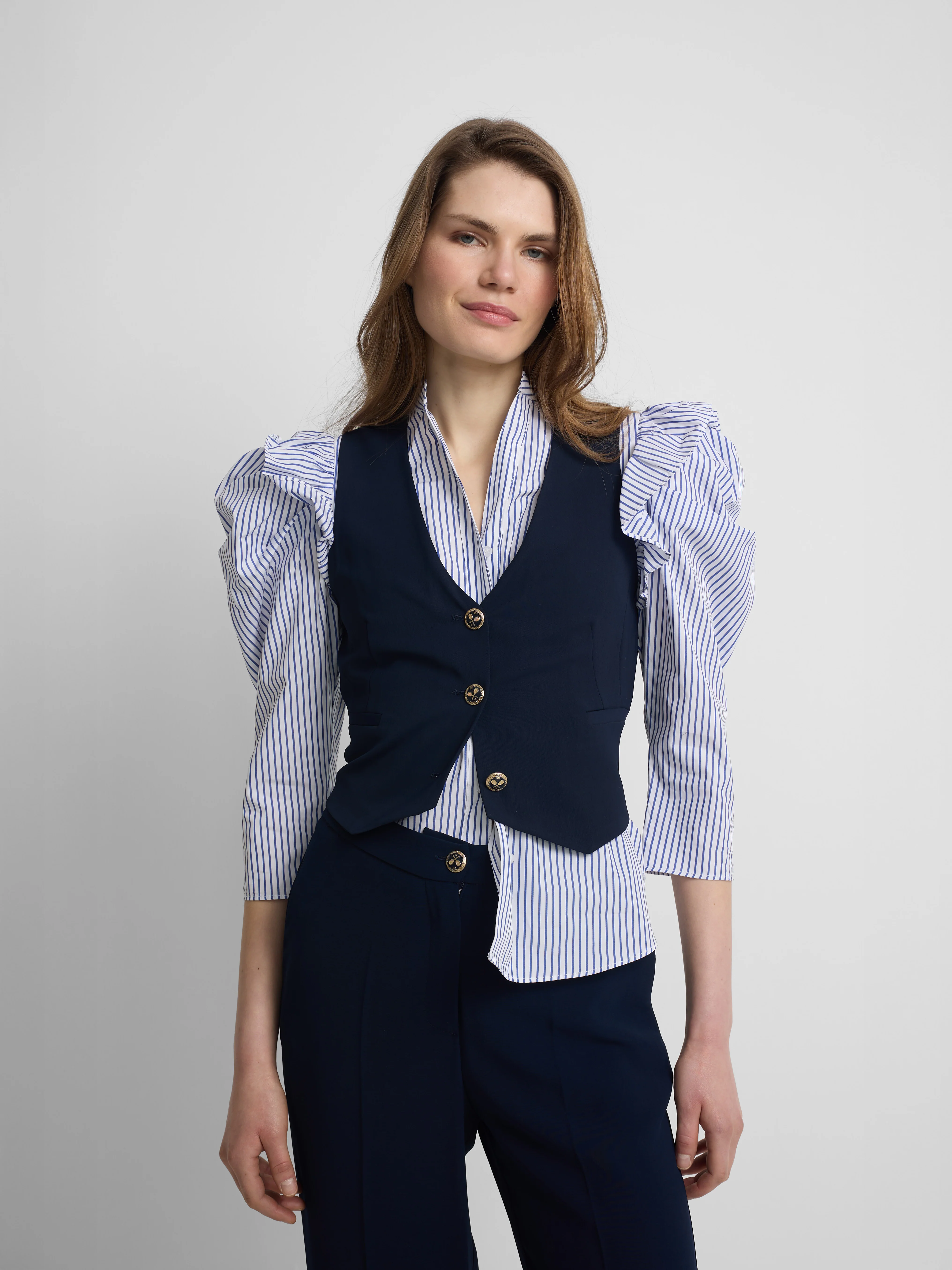 Chaleco woman clasico azul marino - Image 5