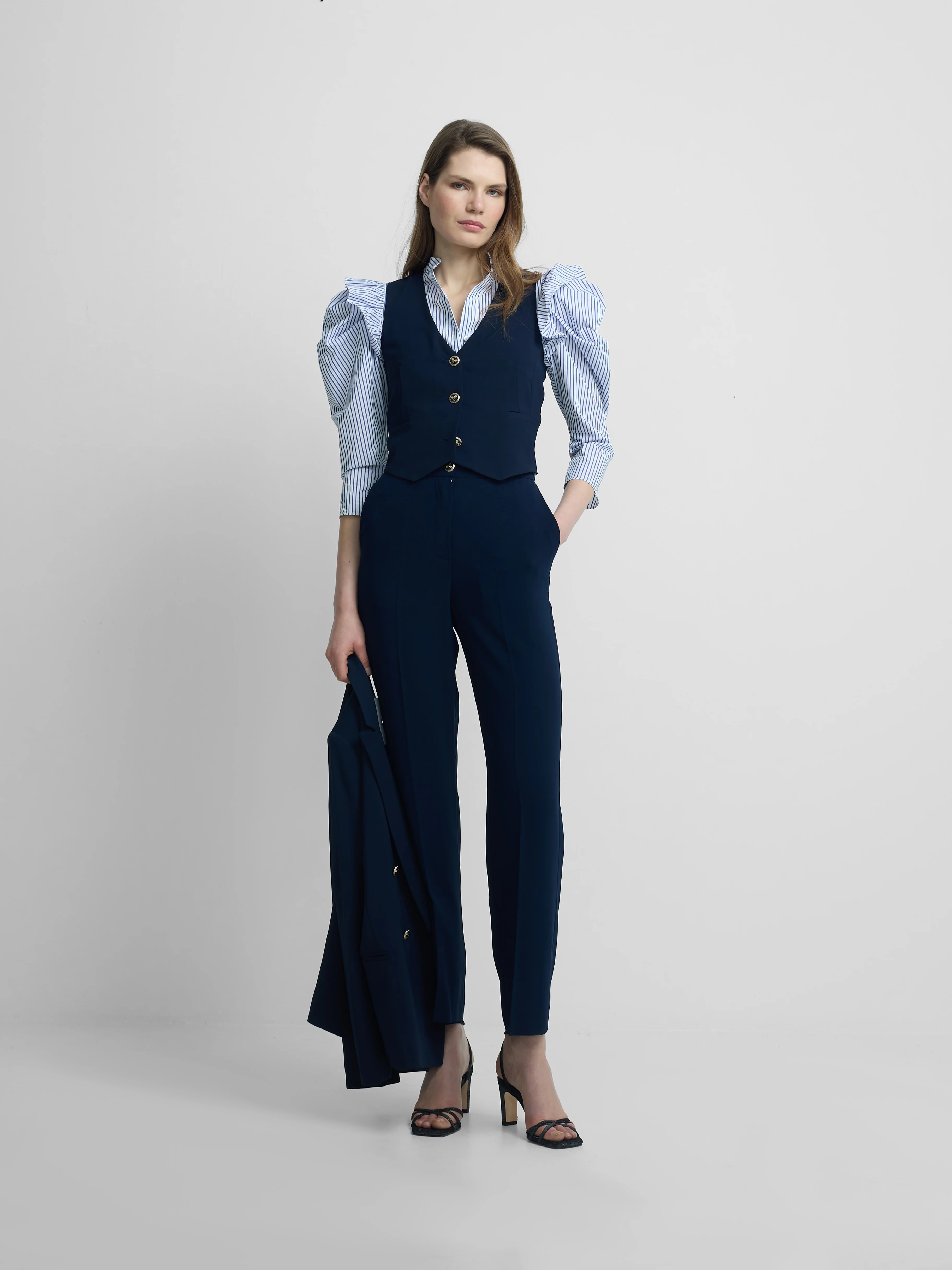 Chaleco woman clasico azul marino - Image 6