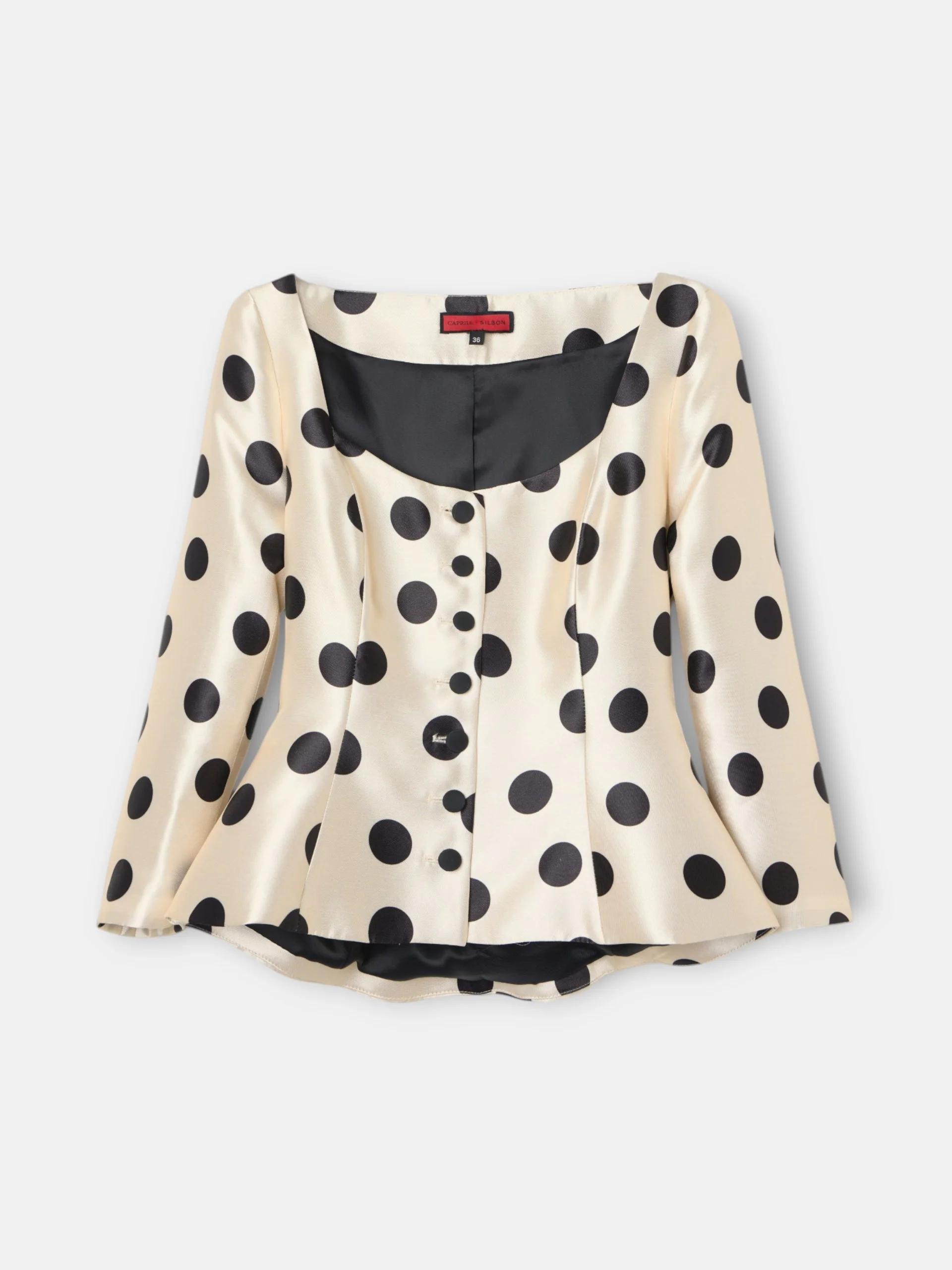 Chaqueta CaprilexSilbon mikado lunar negro - Image 7