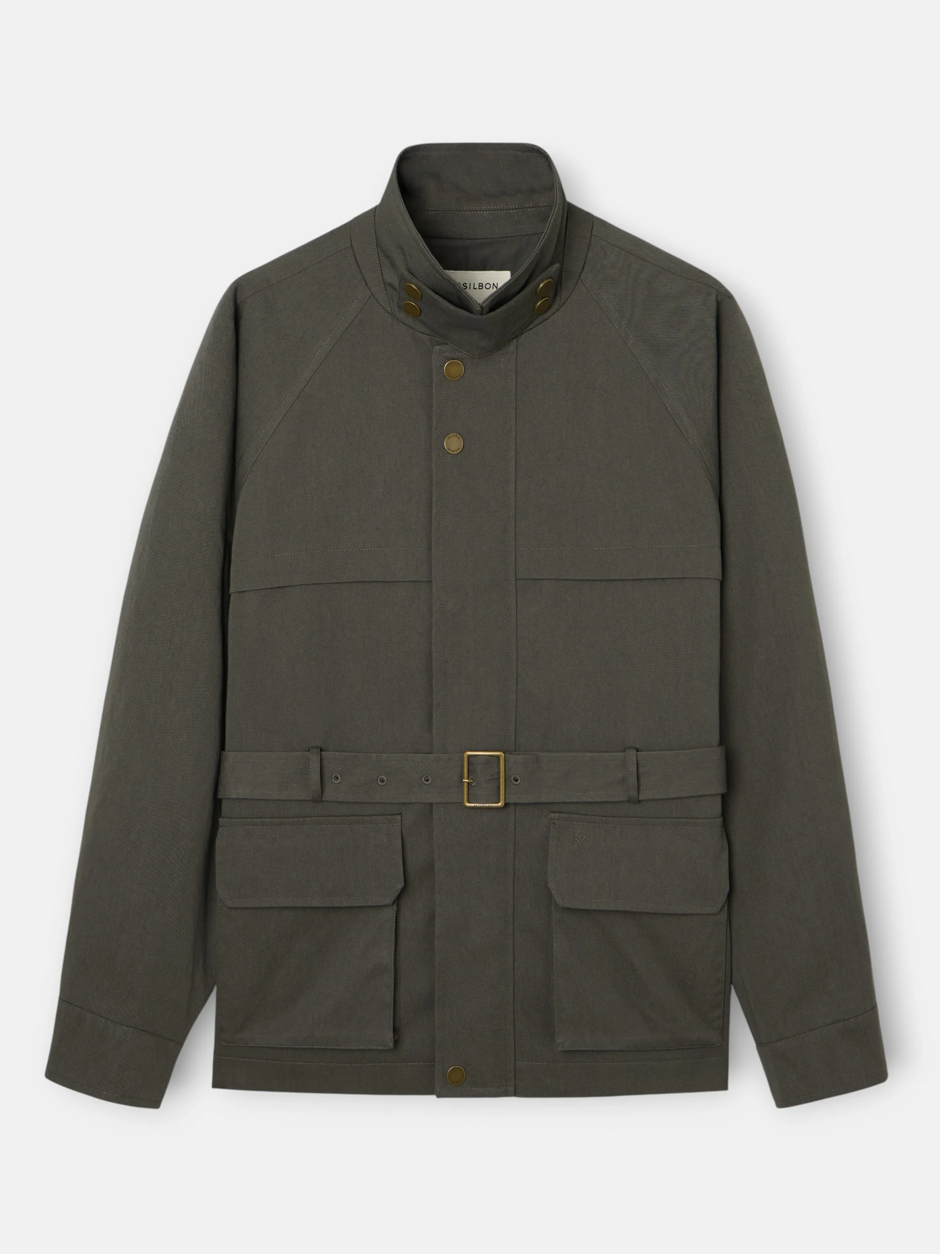 Chaqueta casual cinturon verde - Image 12