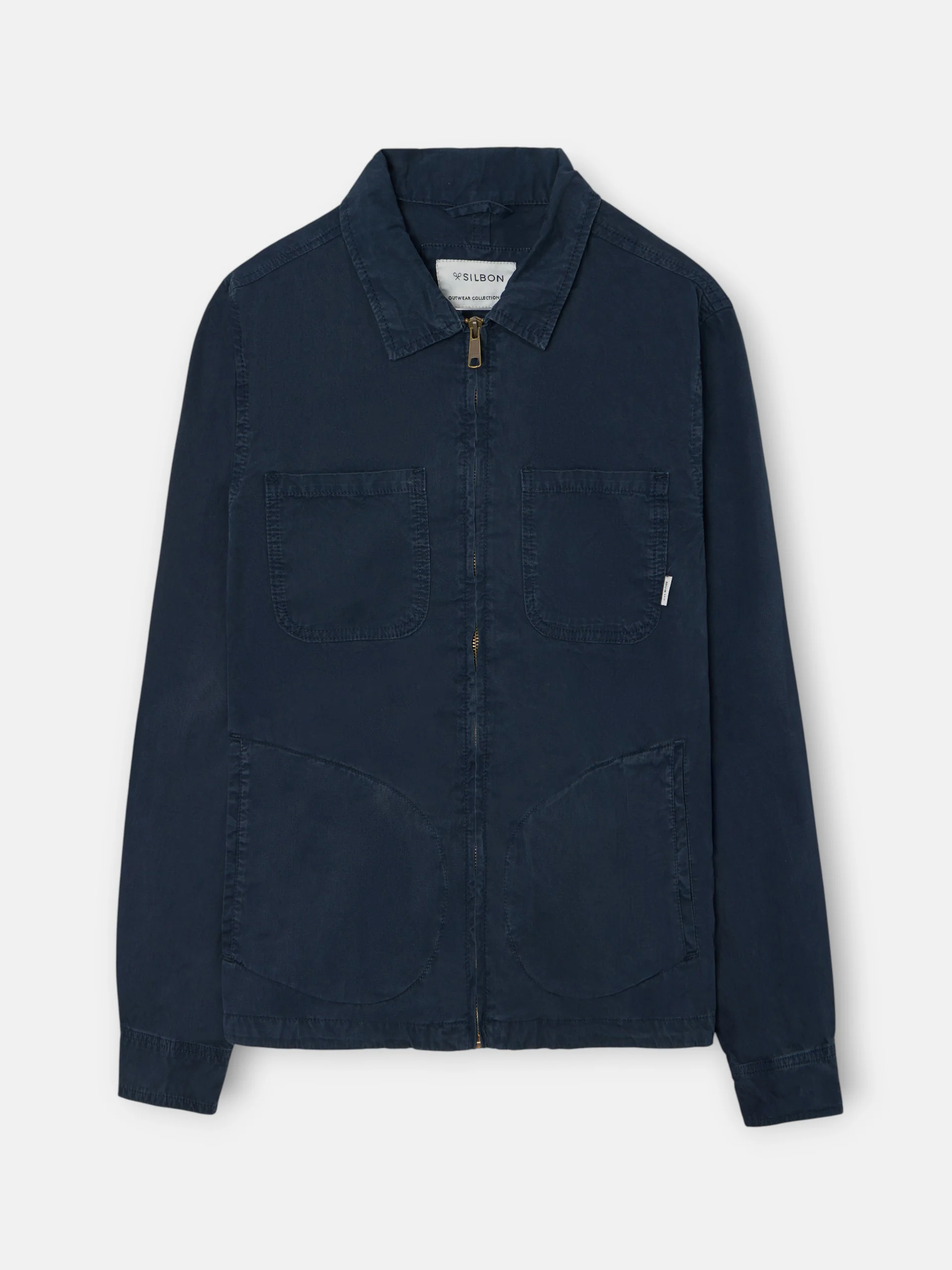 Chaqueta cuello Harrington azul marino - Image 5
