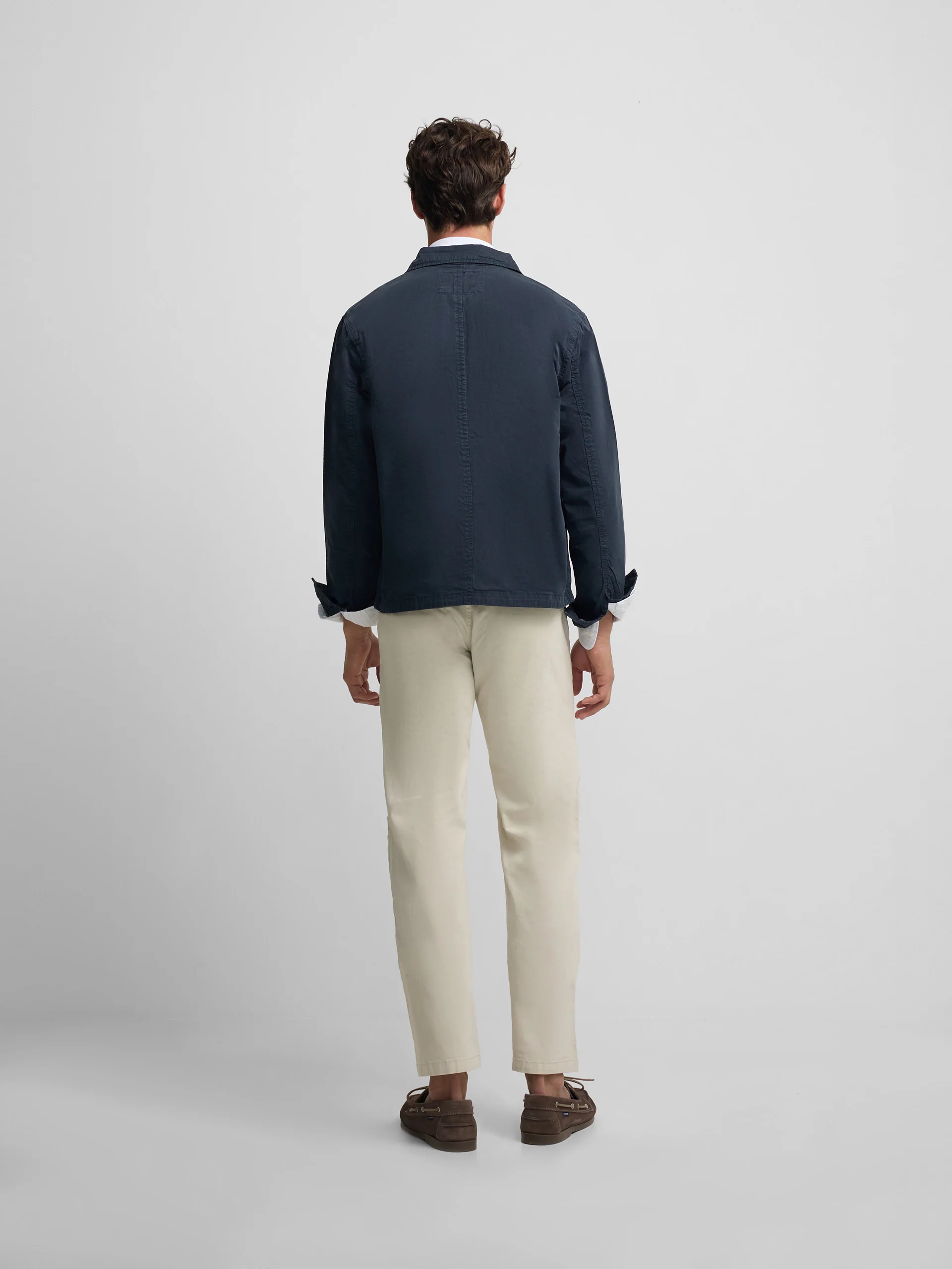 Chaqueta cuello Harrington azul marino - Image 6