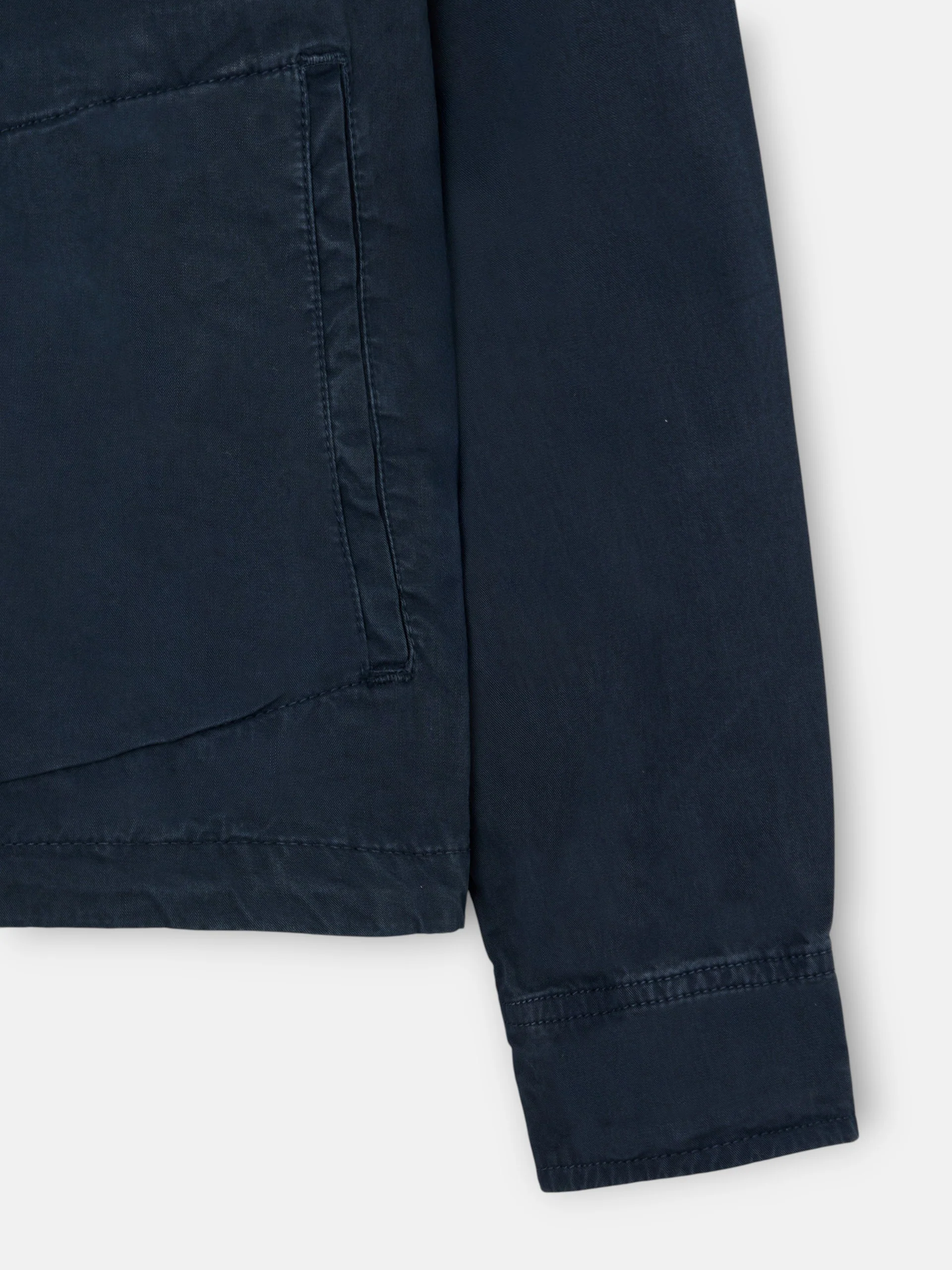 Chaqueta cuello Harrington azul marino - Image 8