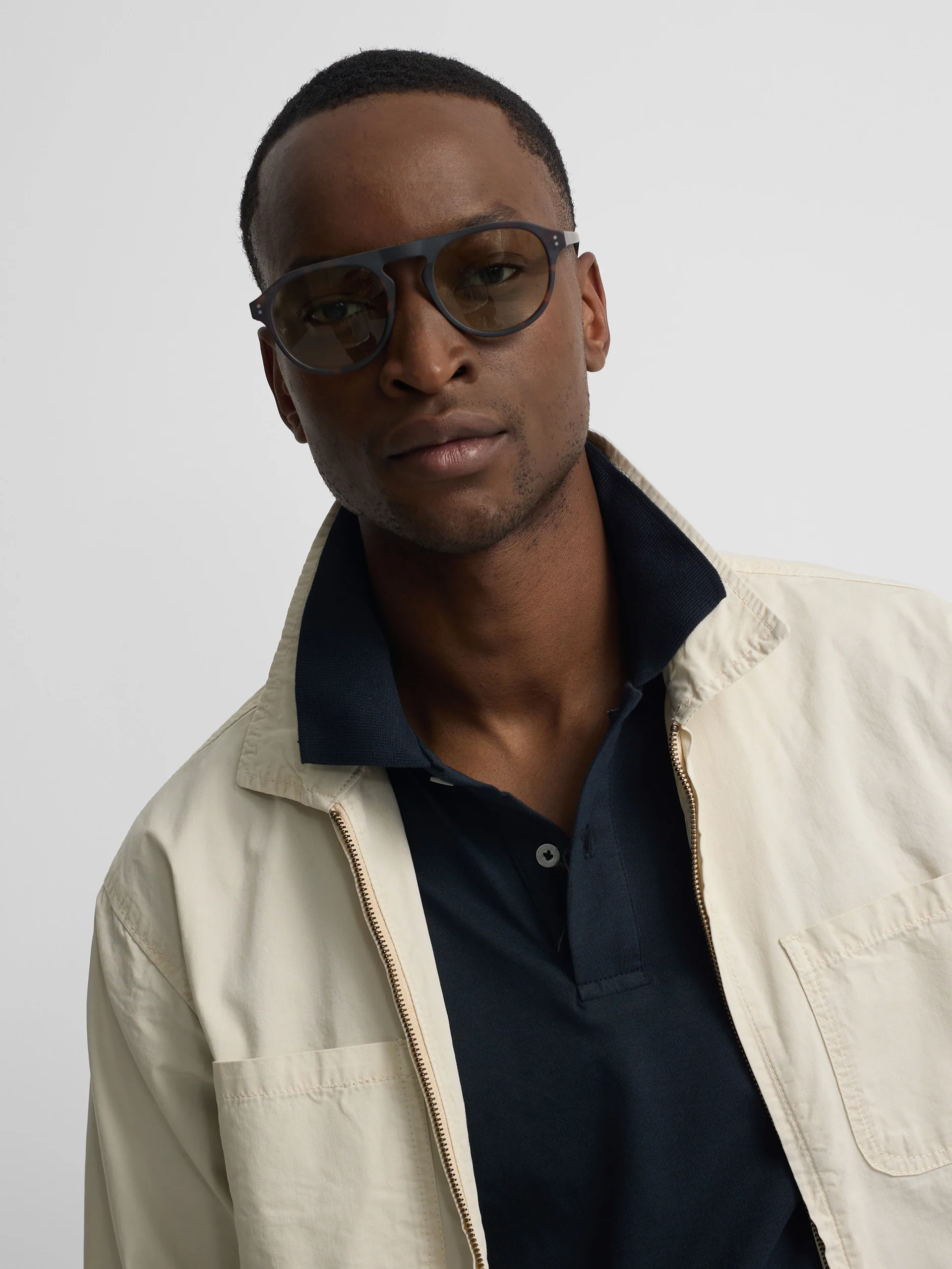 Chaqueta cuello Harrington piedra - Image 3