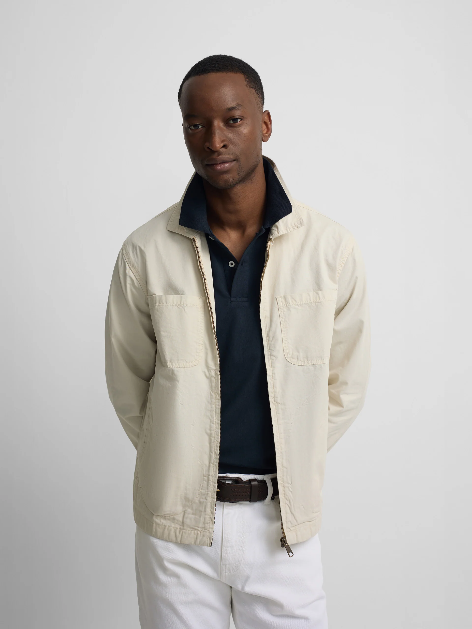 Chaqueta cuello Harrington piedra - Image 6