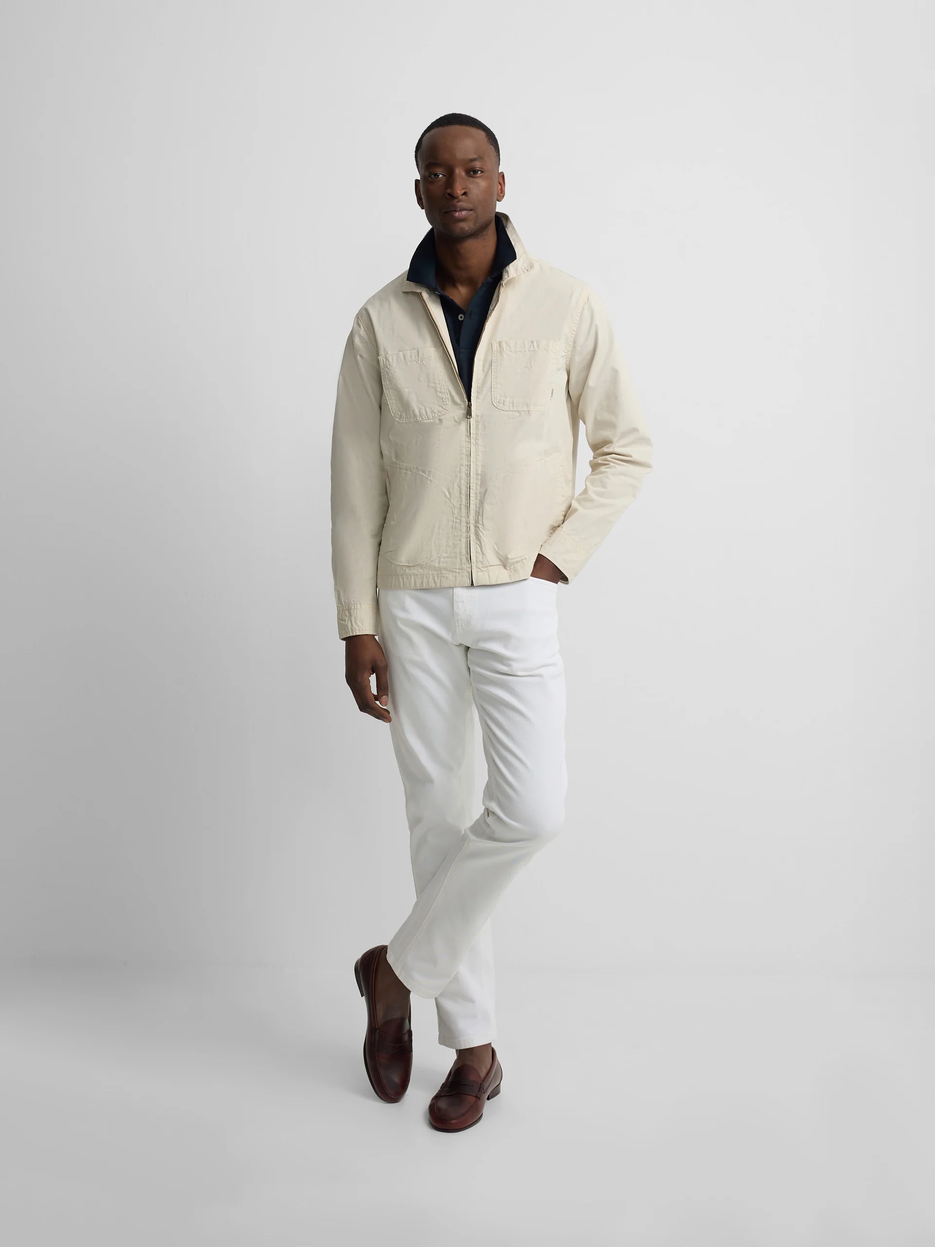 Chaqueta cuello Harrington piedra - Image 8