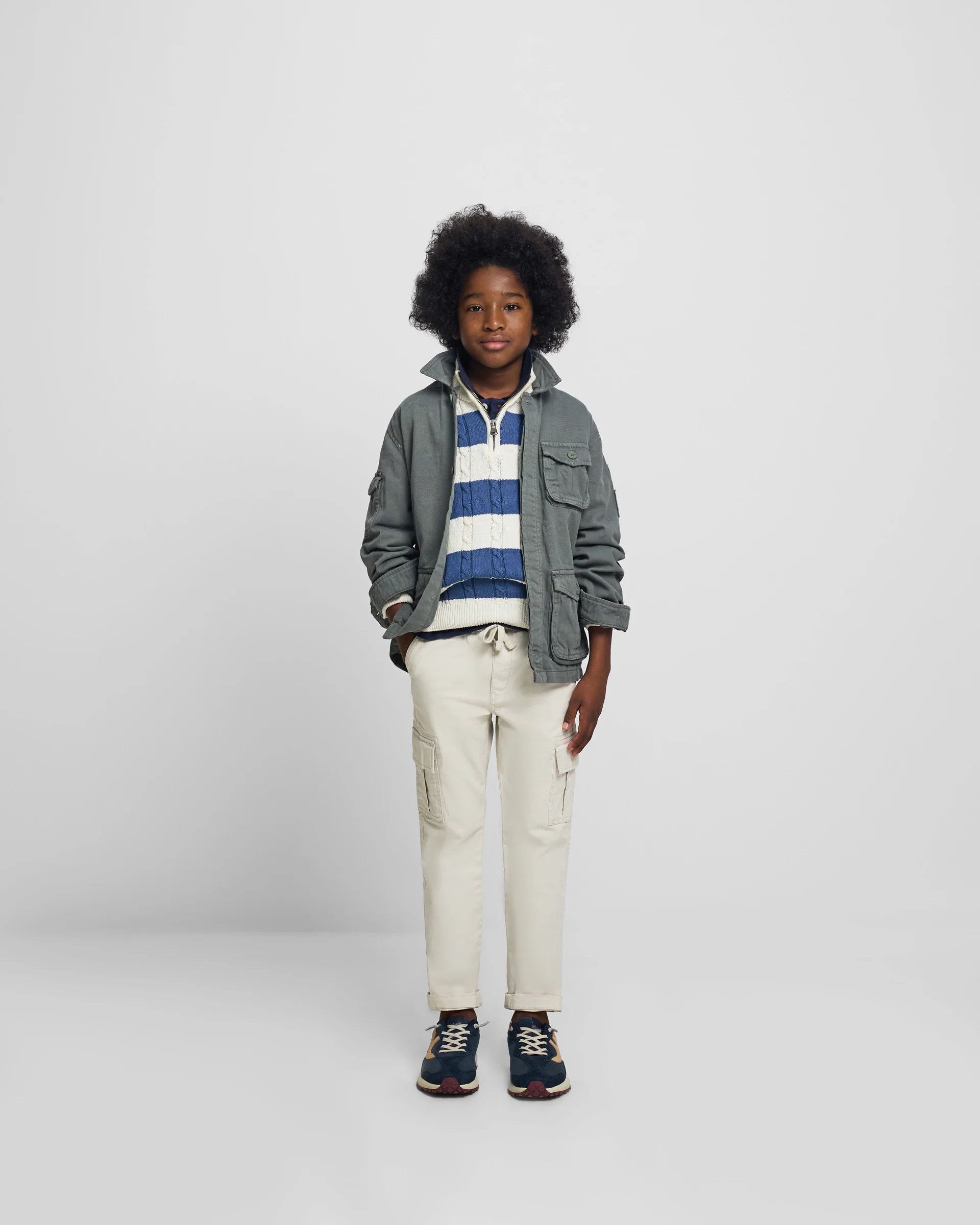 Chaqueta kids bolsillo parches verde - Image 6