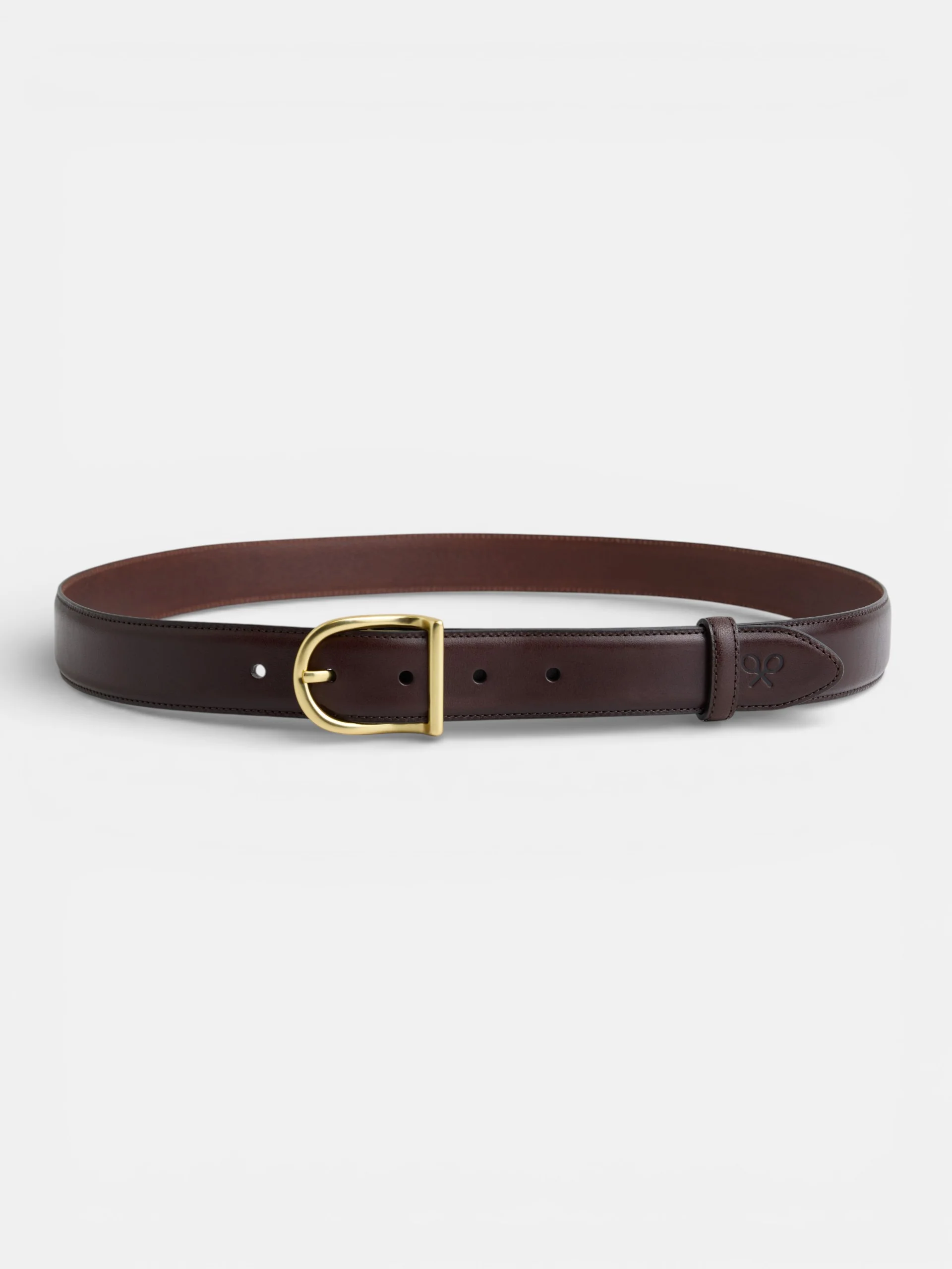 Cinturon liso piel marron - Image 3