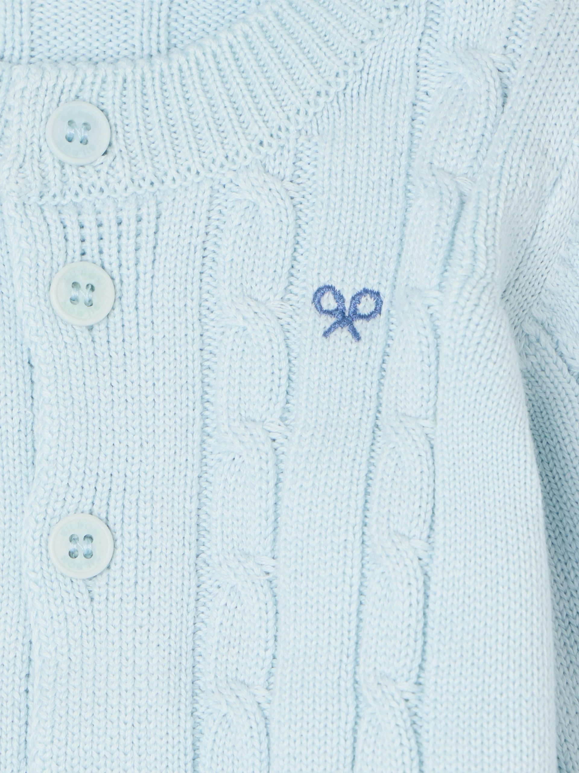 Conjunto ochos baby silbon azul celeste - Image 3