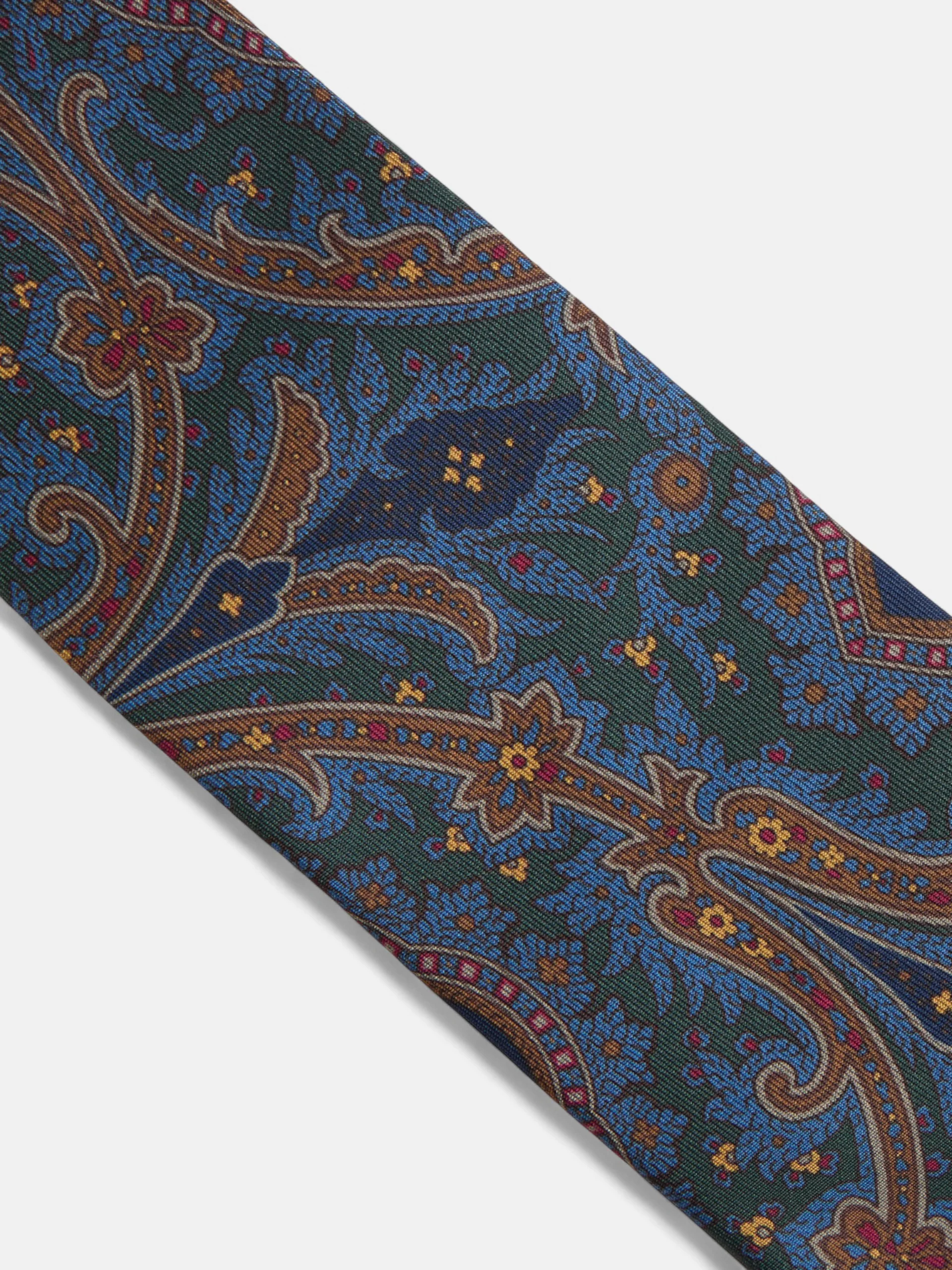 Corbata estampado acanto verde - Image 2