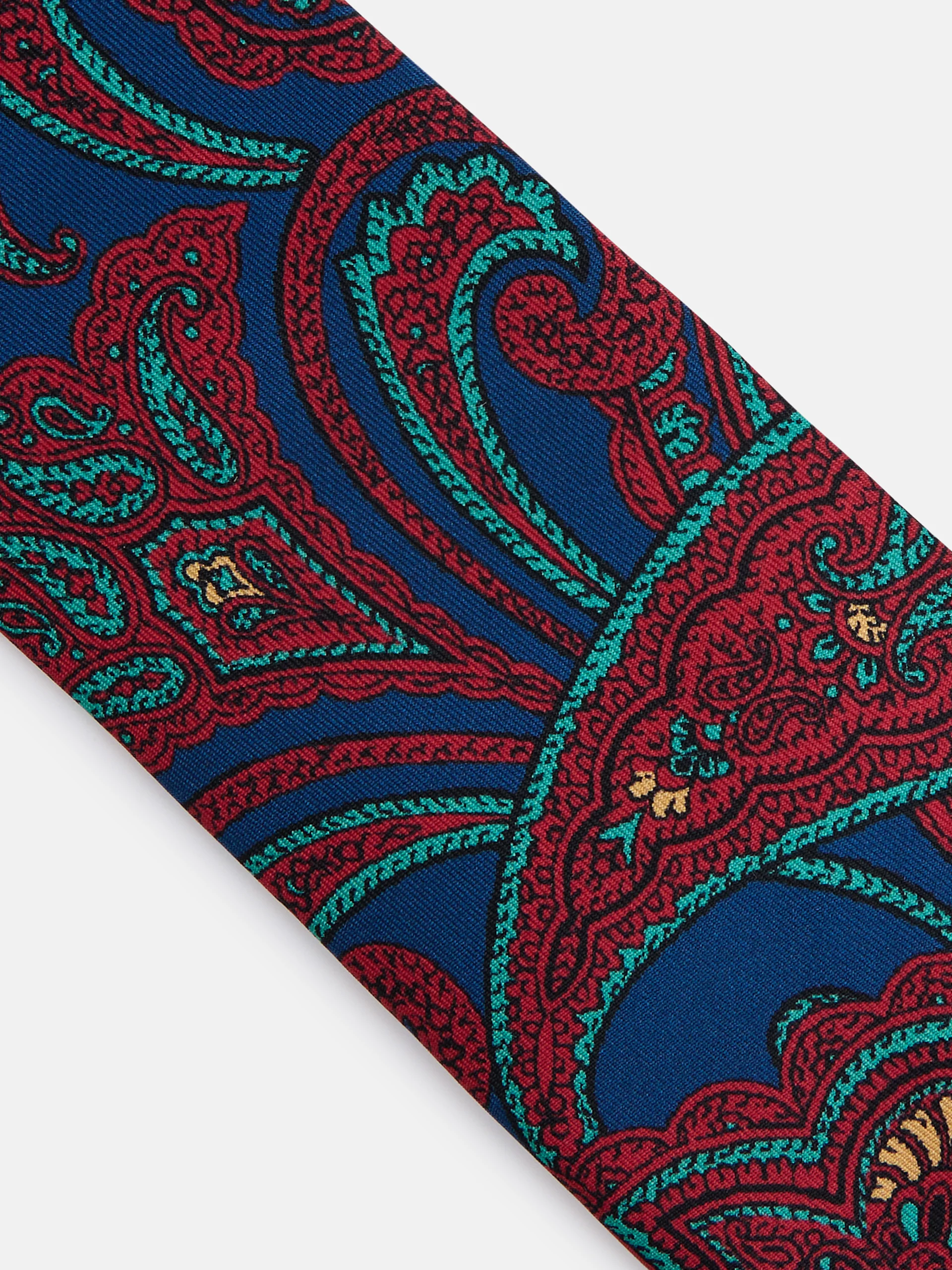 Corbata estampado cachemir azul - Image 2