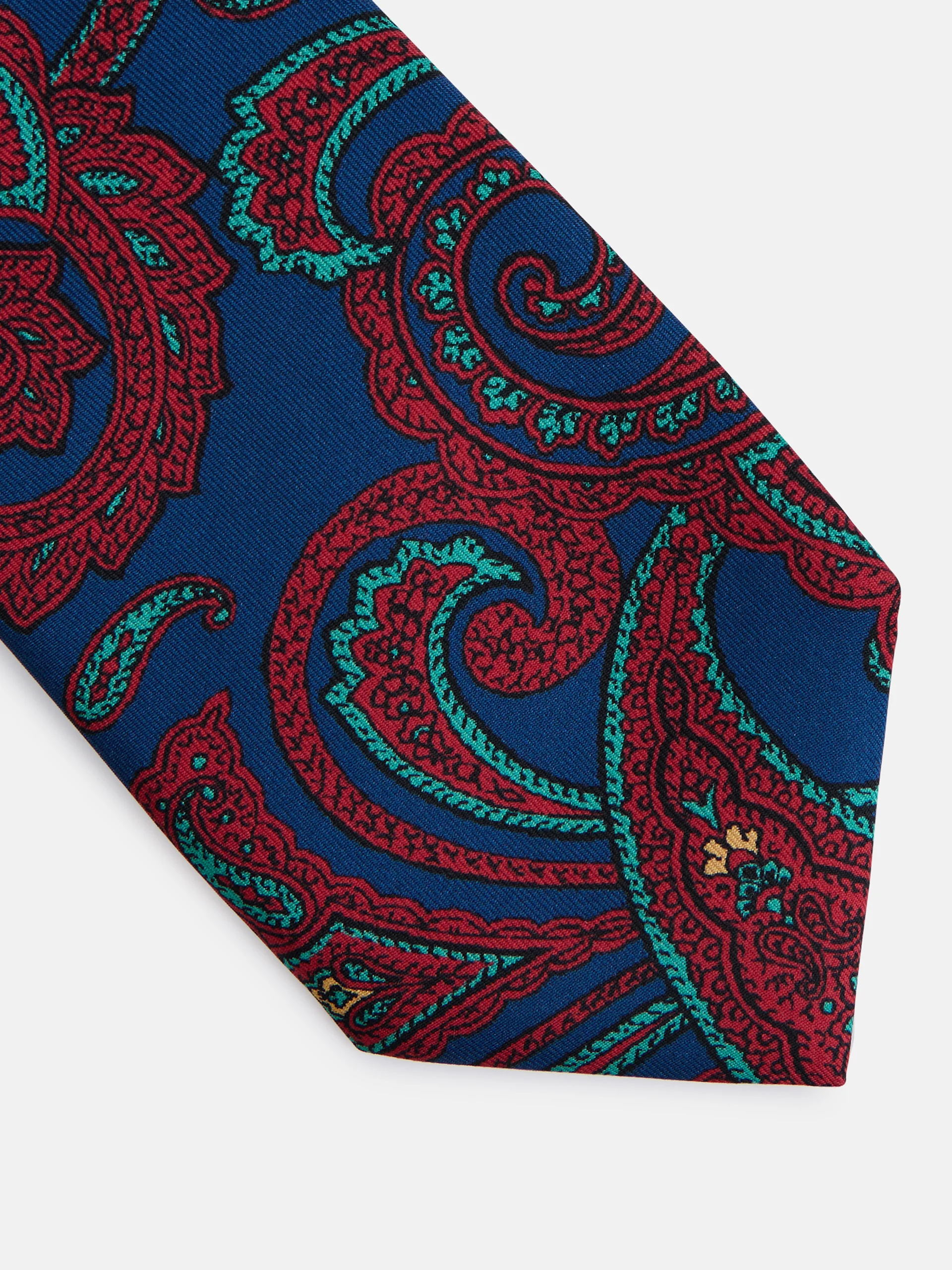 Corbata estampado cachemir azul - Image 3