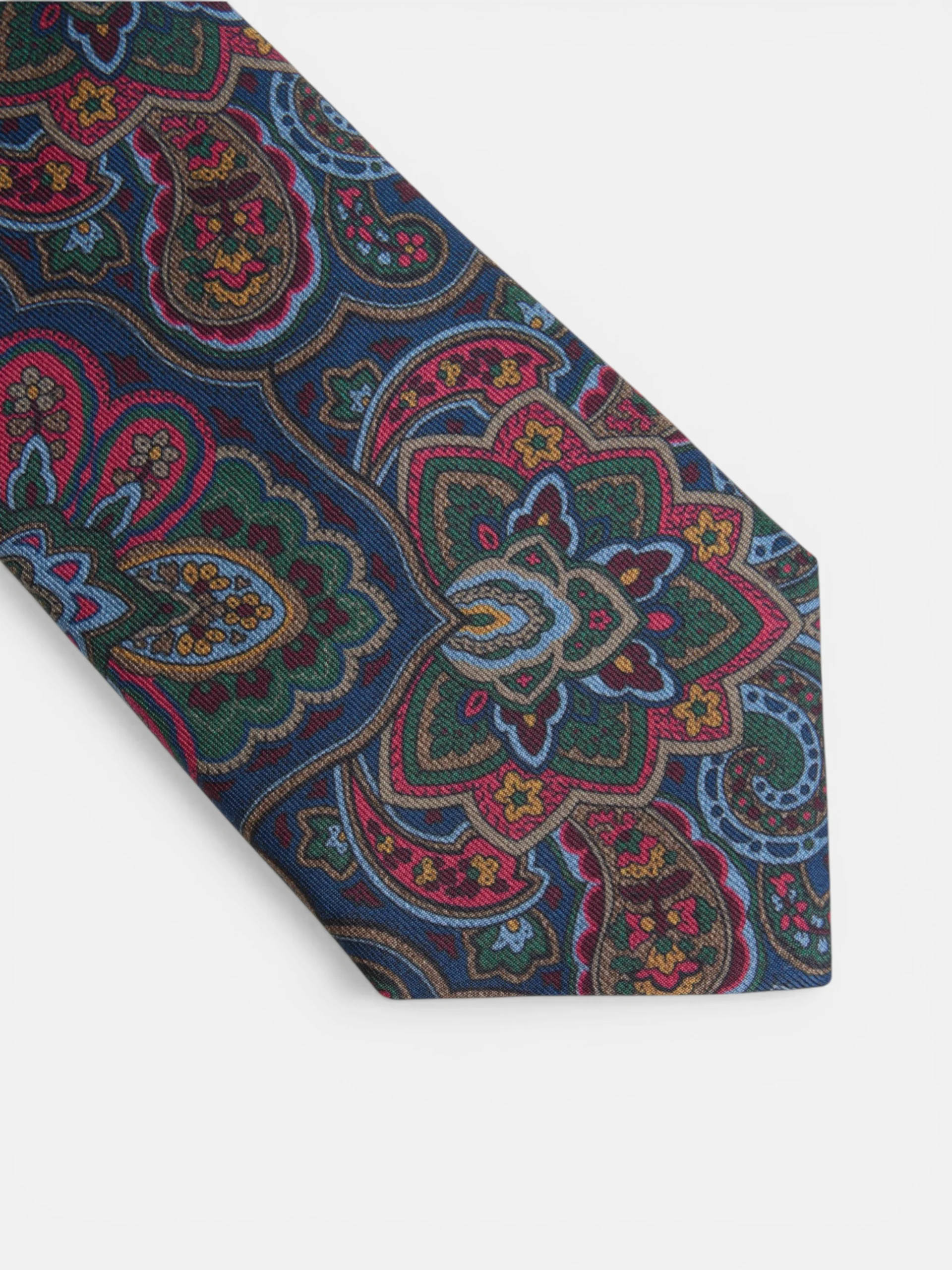 Corbata estampado floral azul marino - Image 3