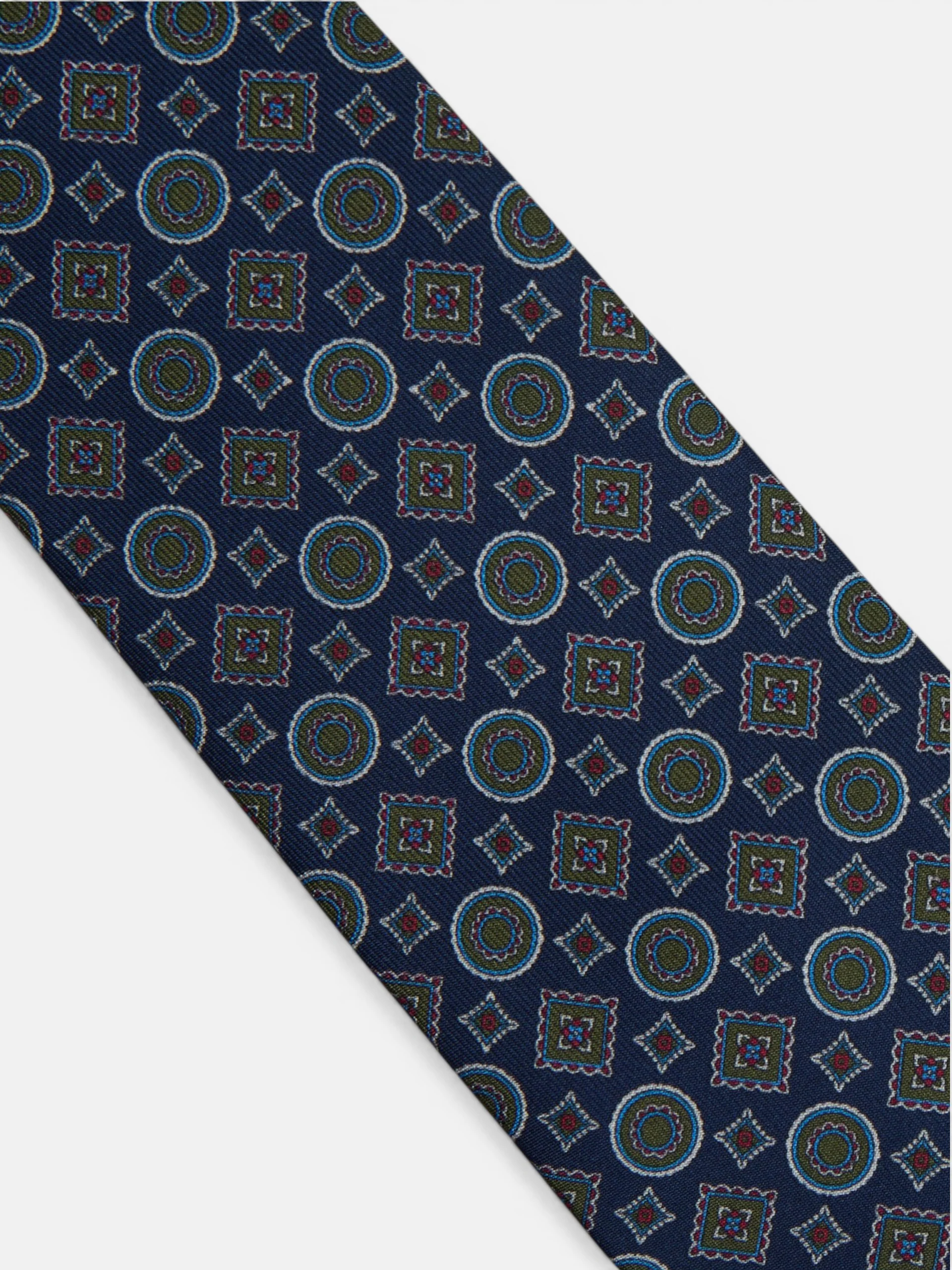Corbata geometrica mini figuras azul - Image 2