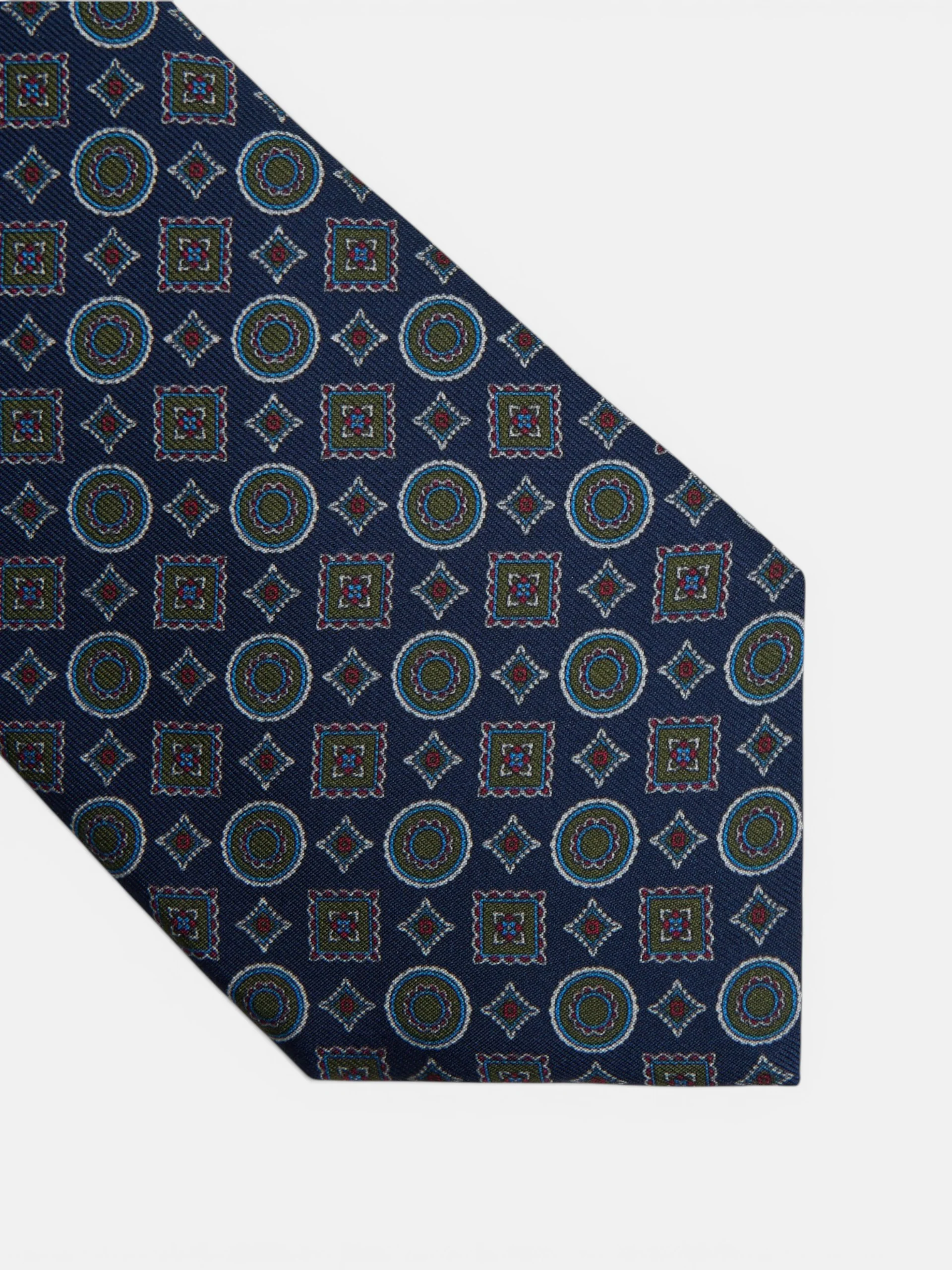 Corbata geometrica mini figuras azul - Image 3