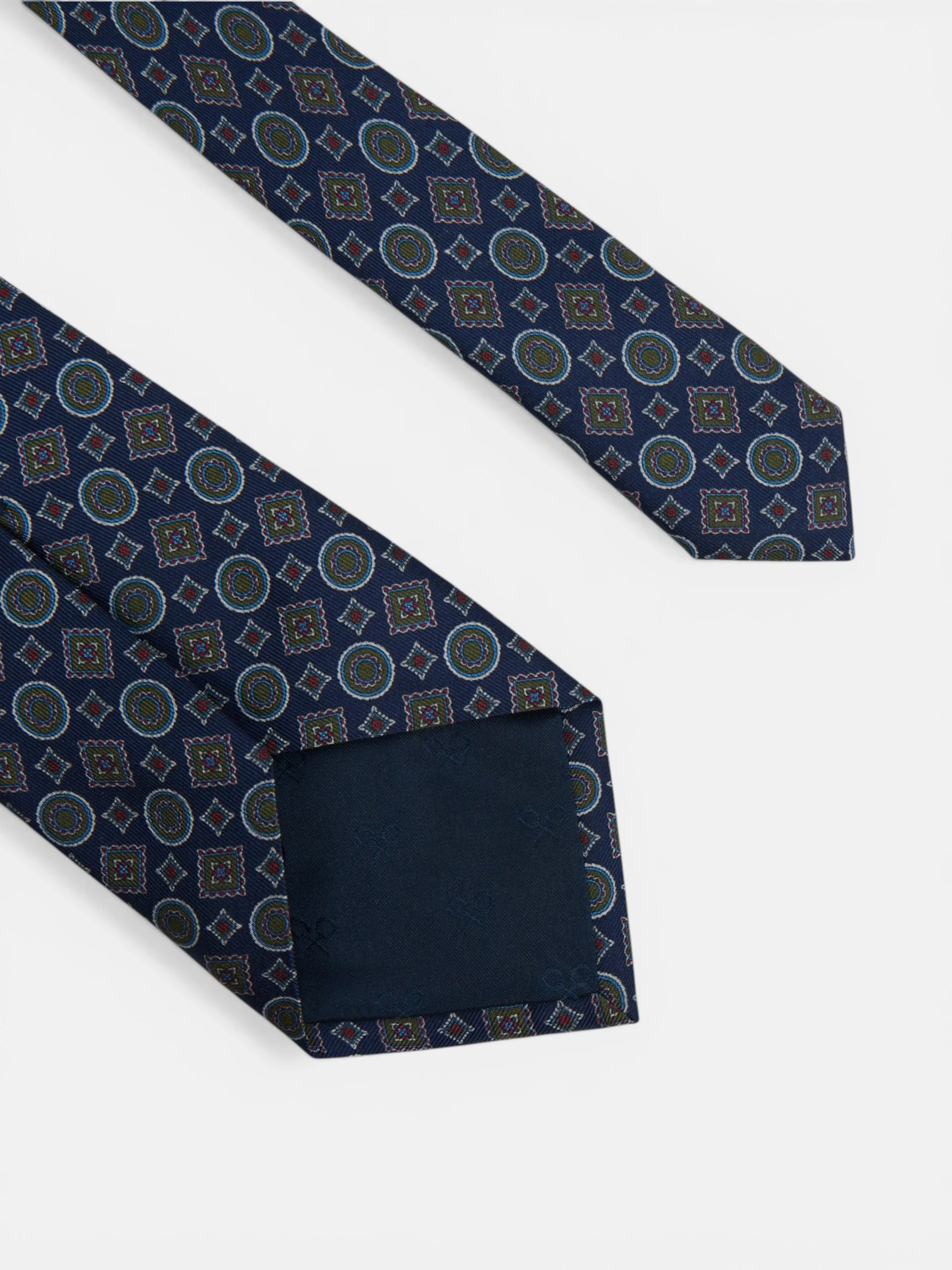 Corbata geometrica mini figuras azul - Image 4