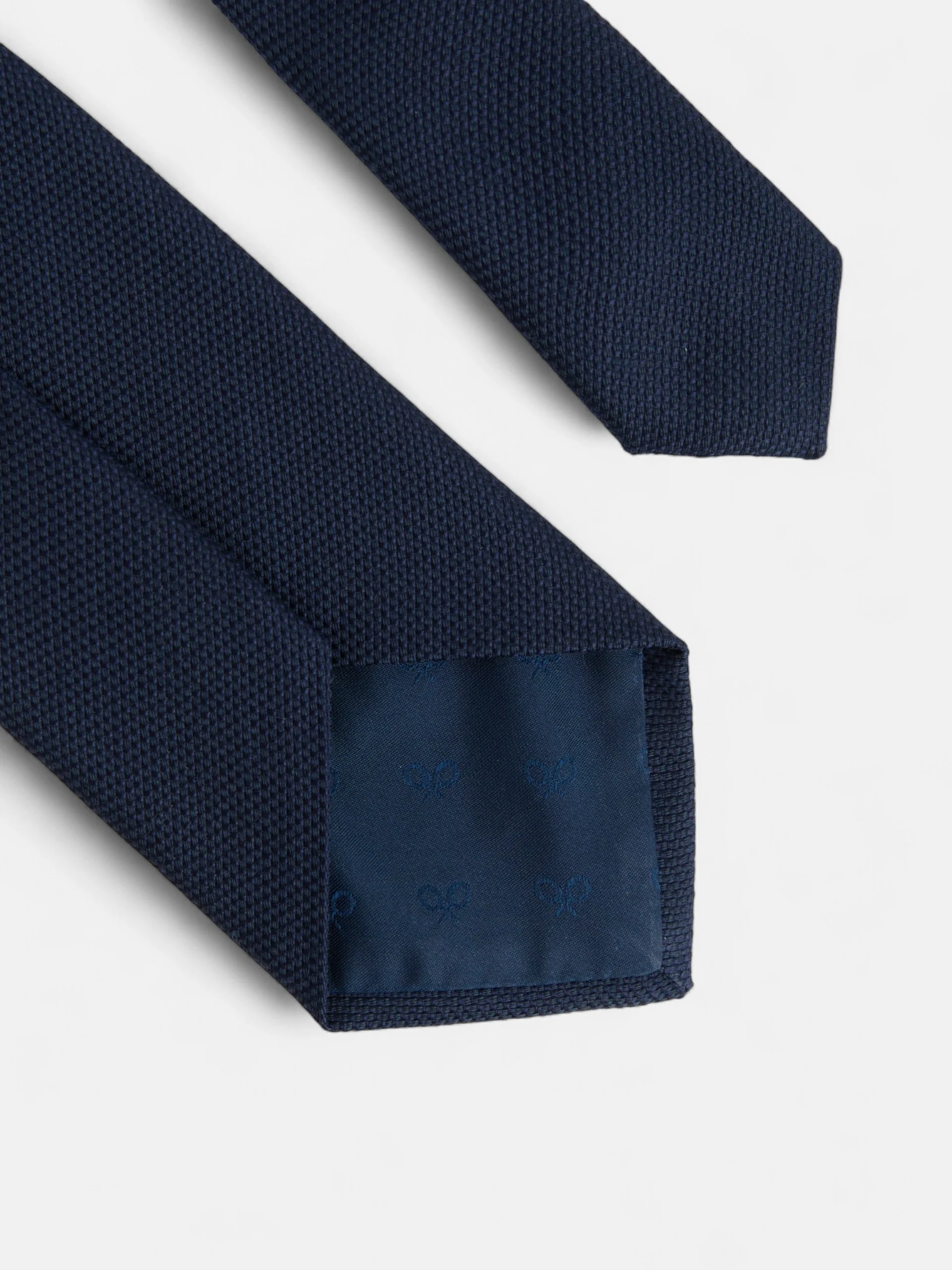 Corbata lana azul marino - Image 4