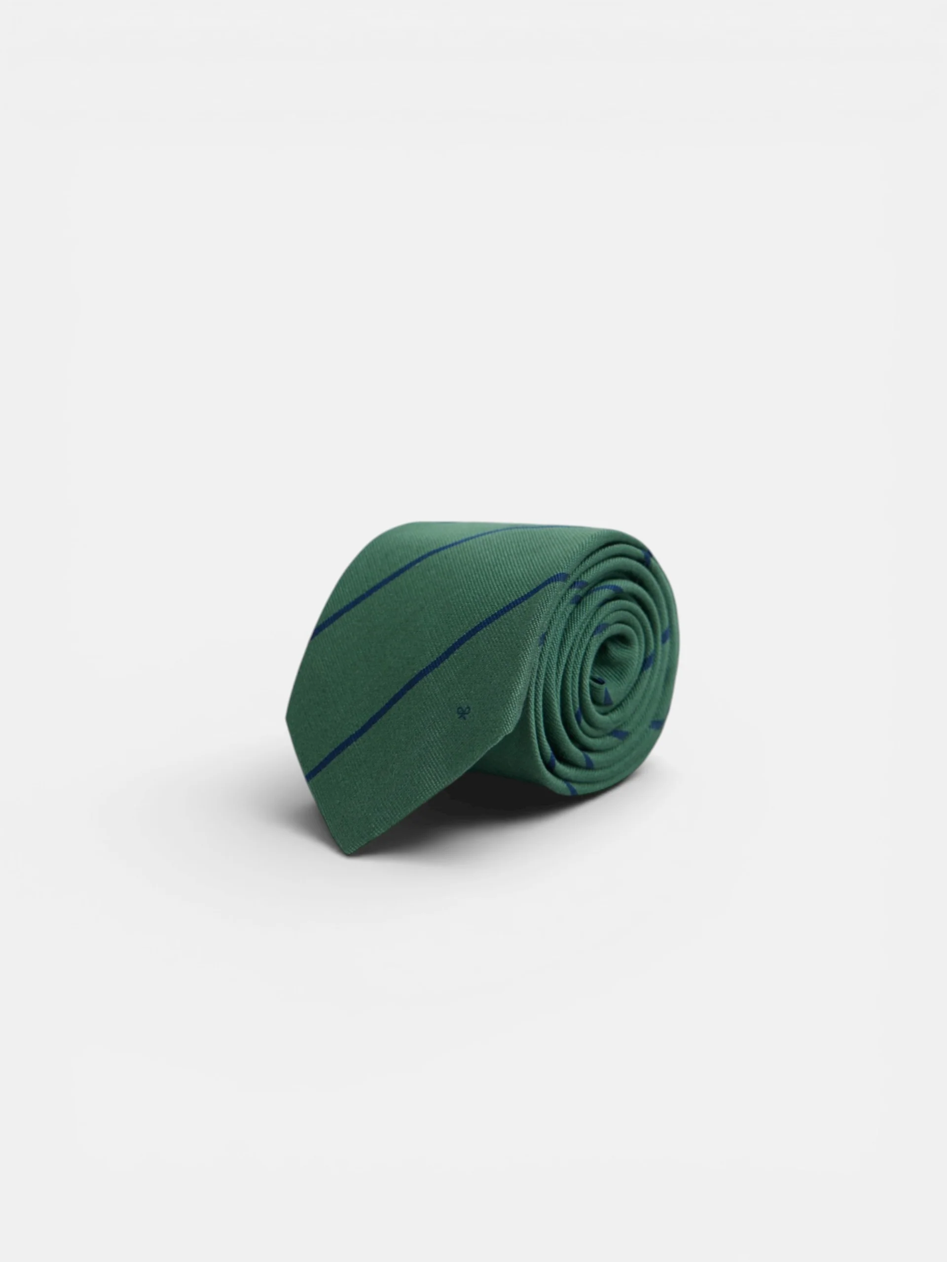 Corbata mini raya verde