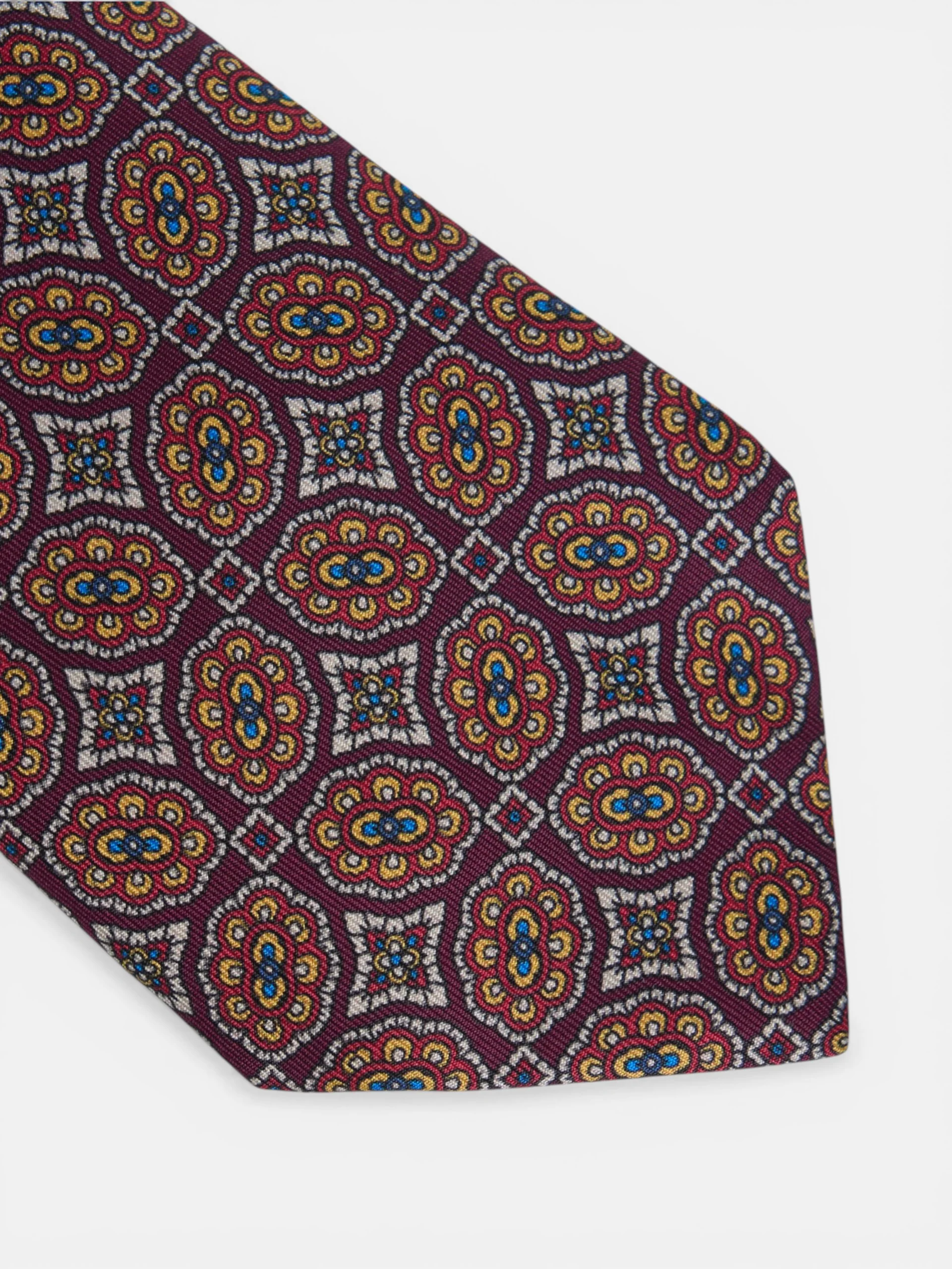 Corbata motivo azulejo burdeos - Image 3