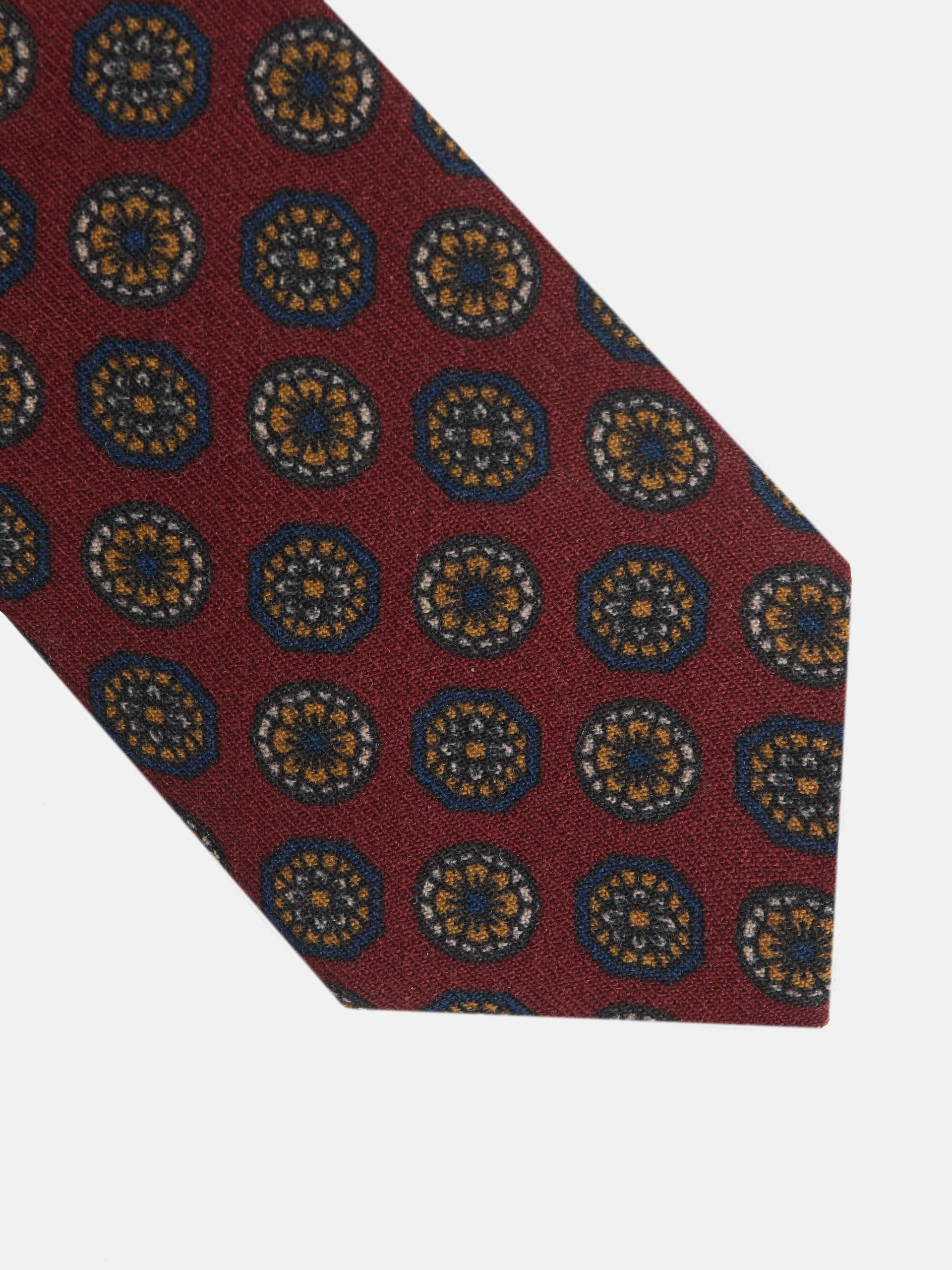 Corbata motivos ingleses burdeos - Image 3