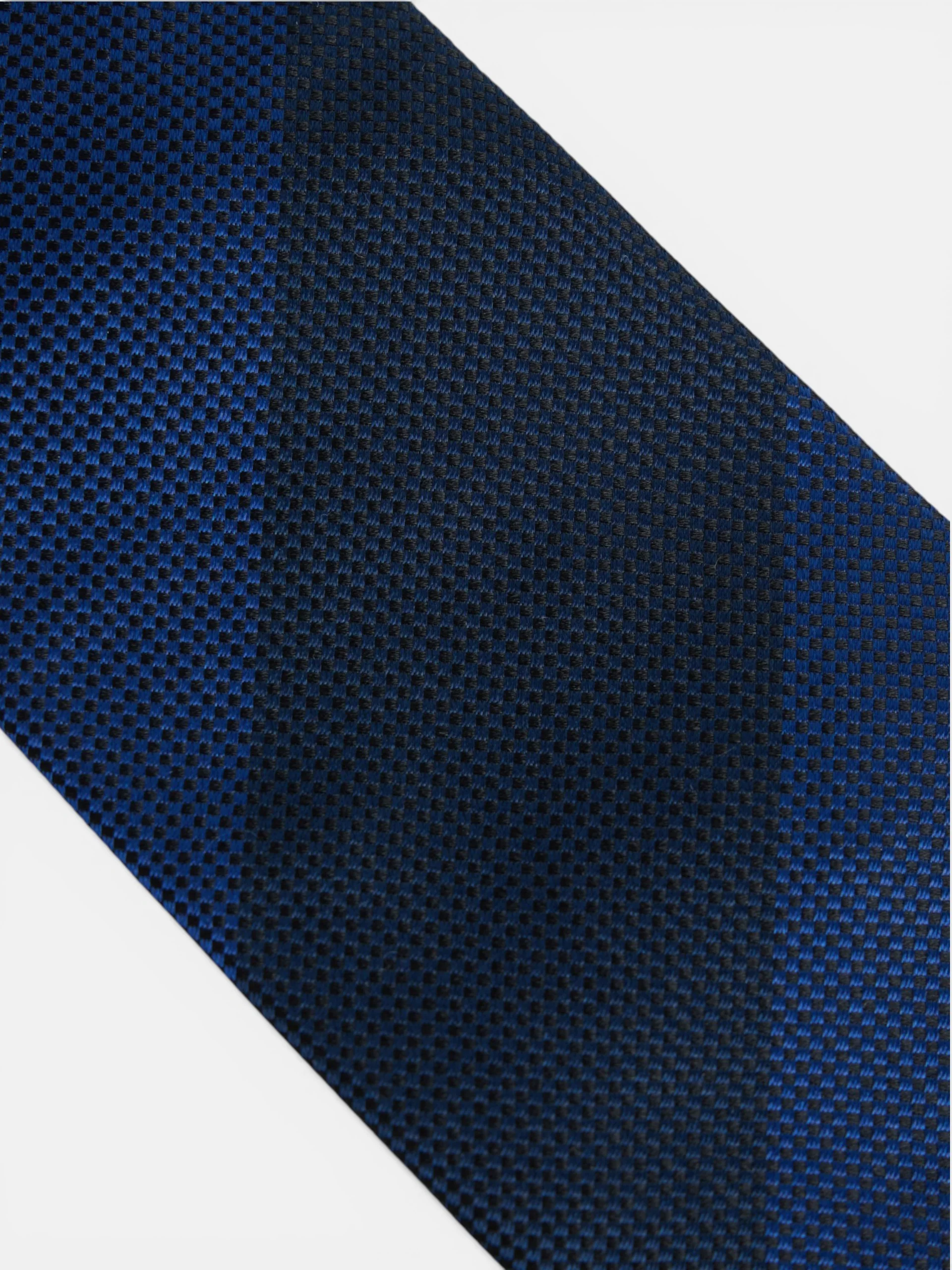 Corbata rayas regimental azul marino - Image 2