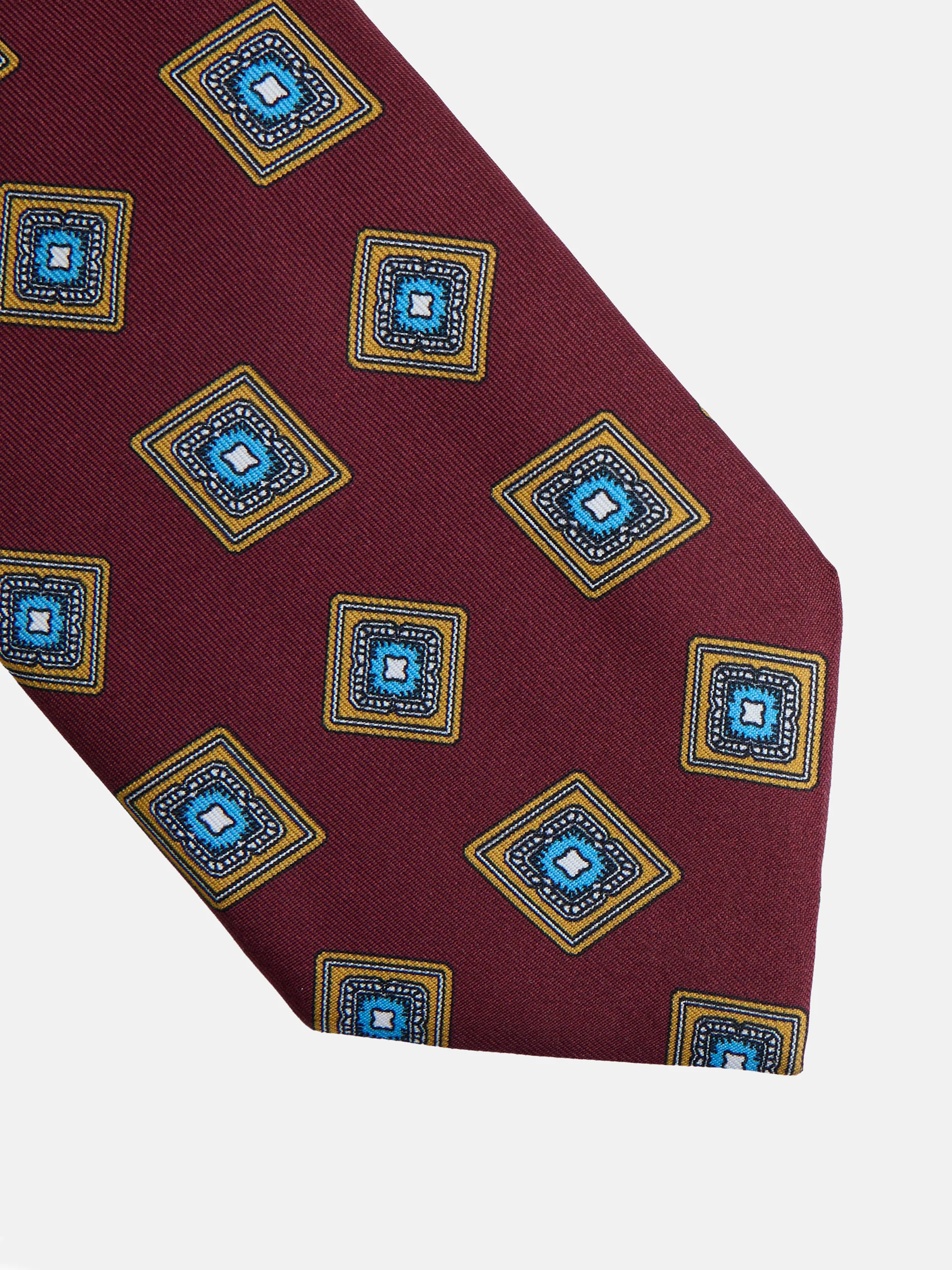 Corbata rombo irregular burdeos - Image 3
