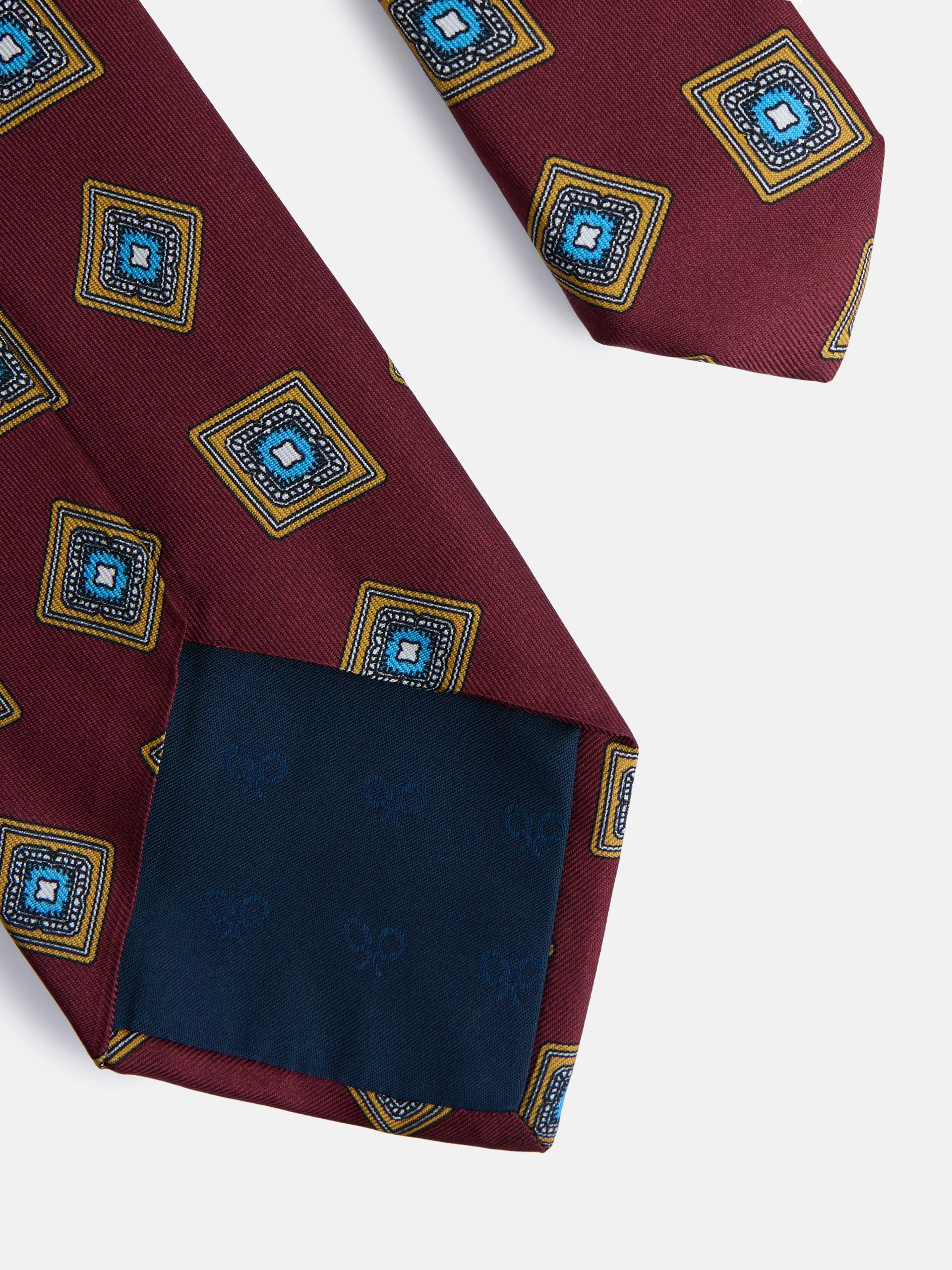 Corbata rombo irregular burdeos - Image 4